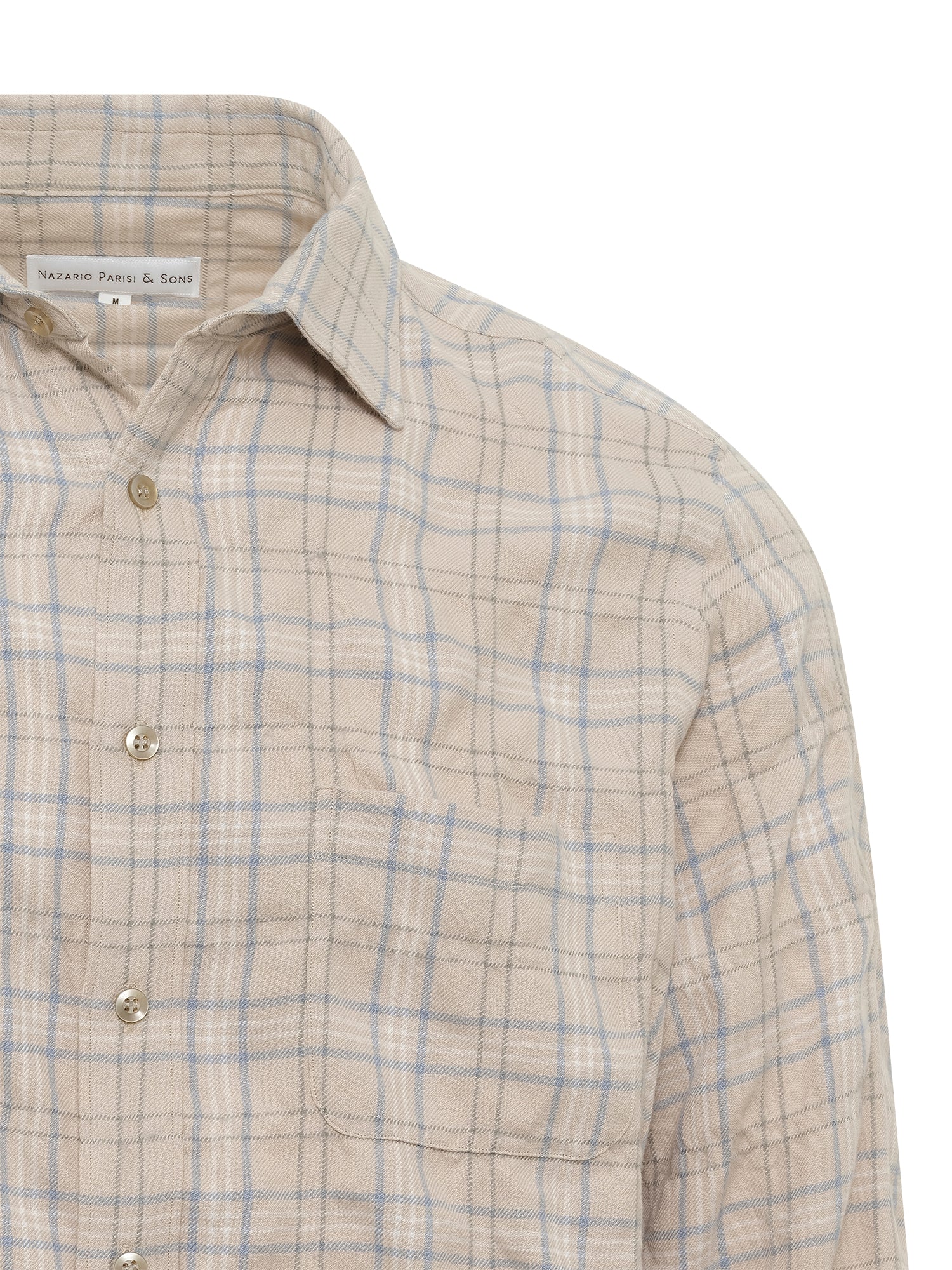 Cream Check Japanese Flannel Shirt