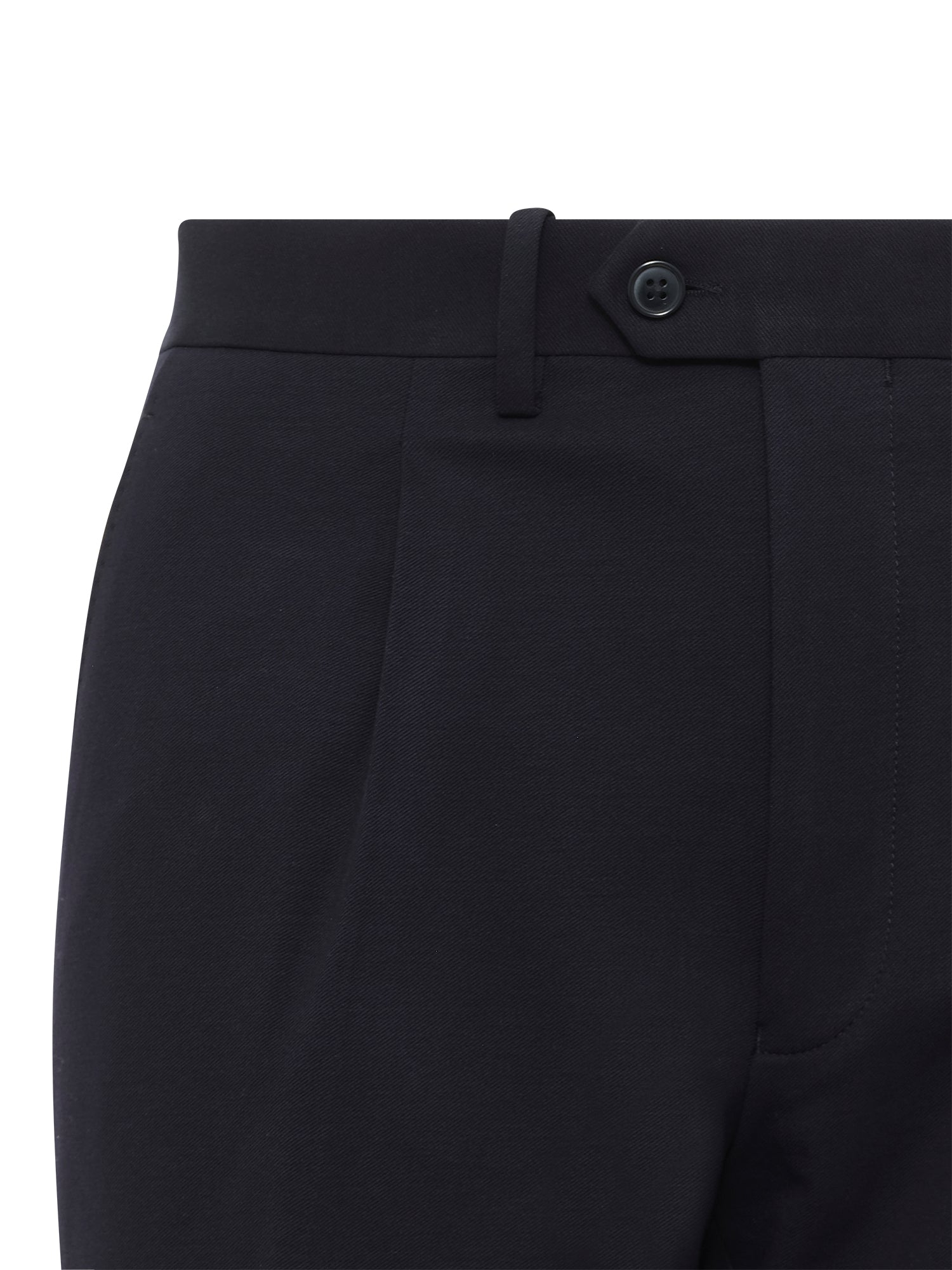 Navy Pleated Trouser