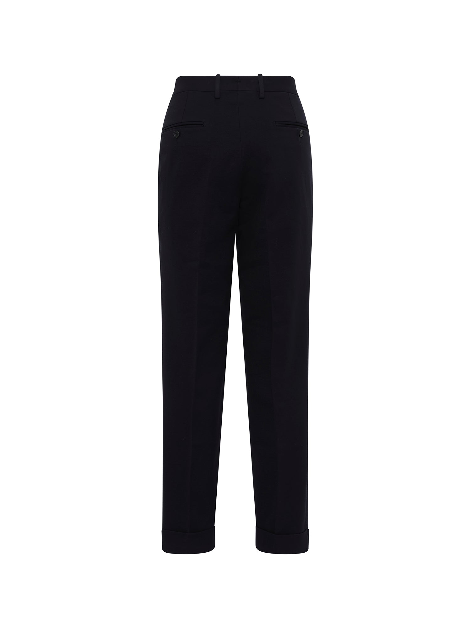 Navy Pleated Trouser
