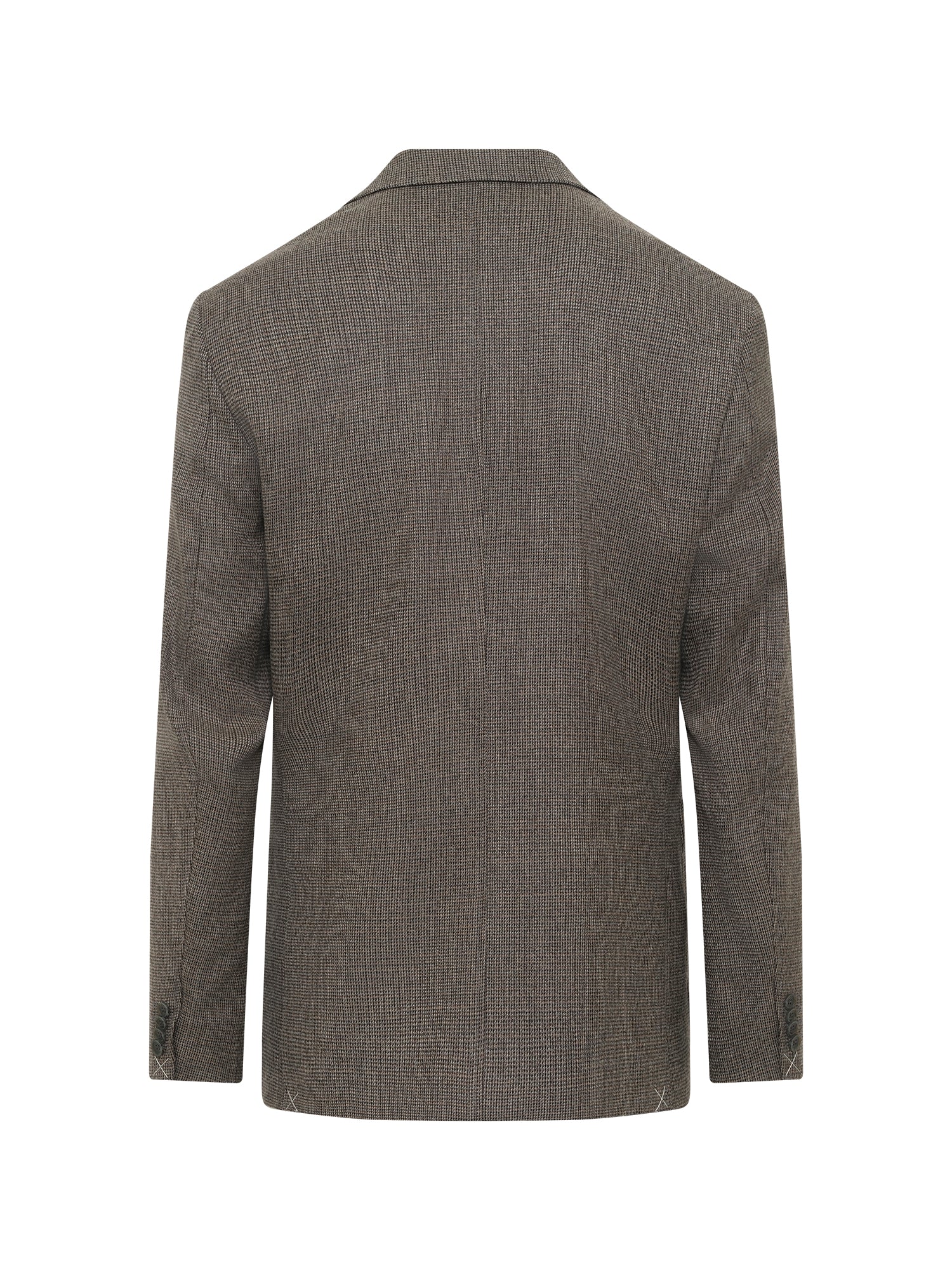 Deconstructed Grey Blend Wool Blazer