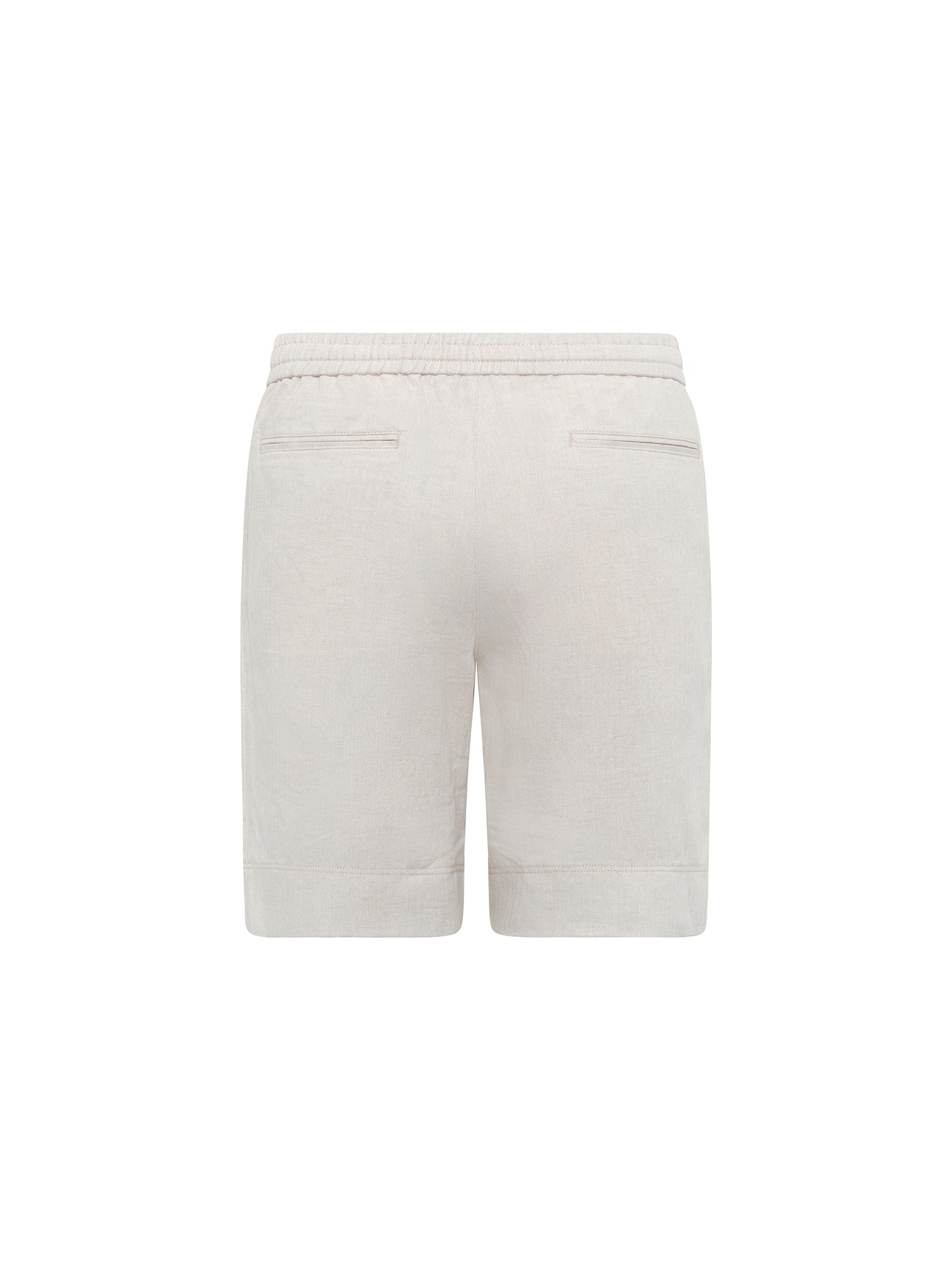 Sand Herringbone Blend Jogger Shorts