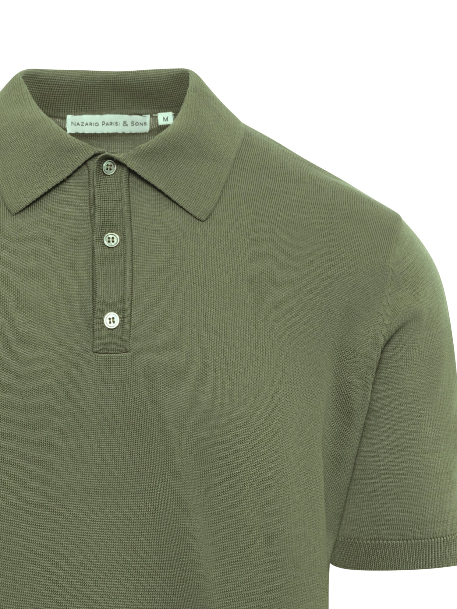 Moss Green Mercerised Cotton Short Sleeve Polo