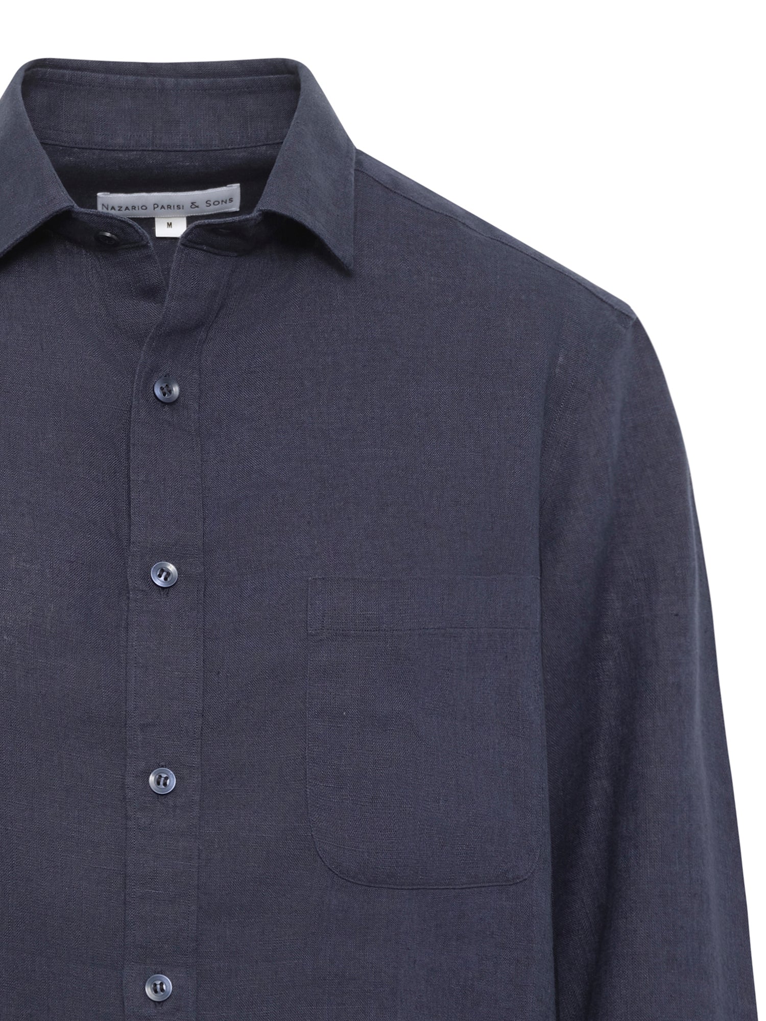 Navy Linen Shirt