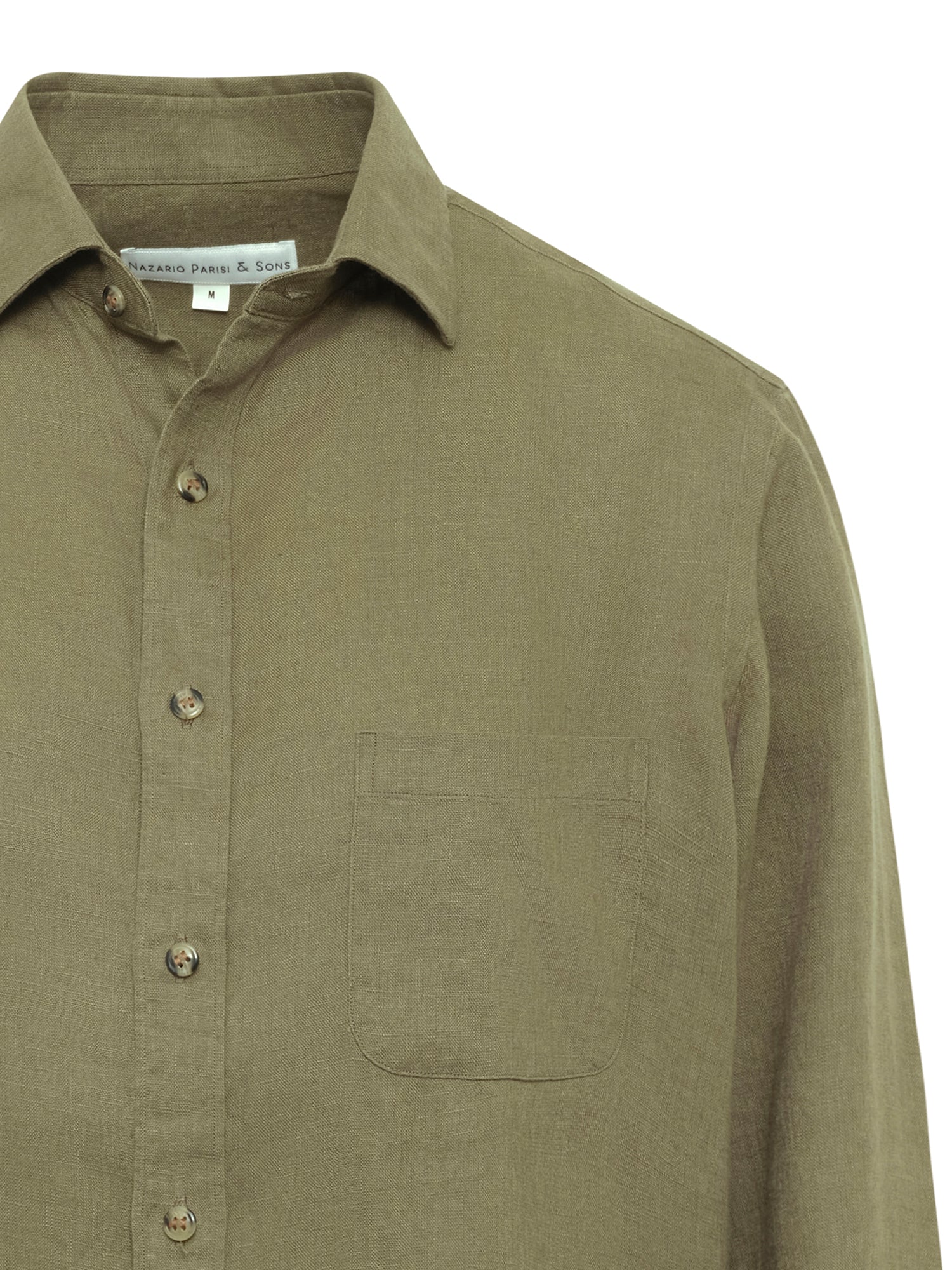 Olive Linen Shirt