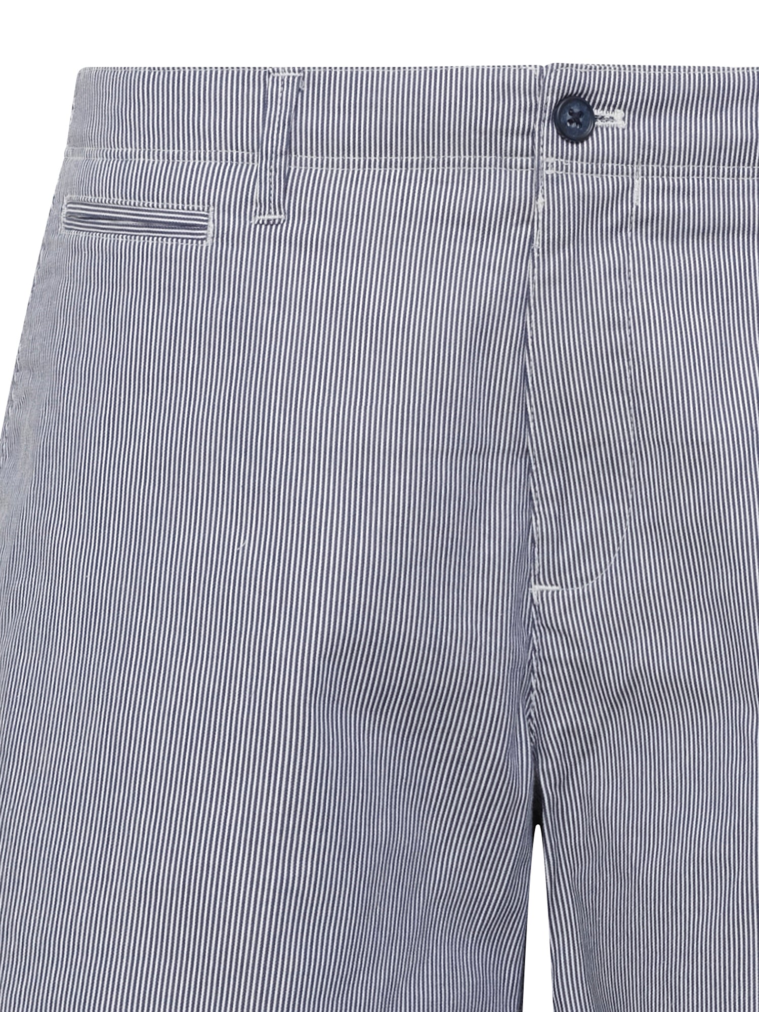 Navy Stripe Bermuda Shorts