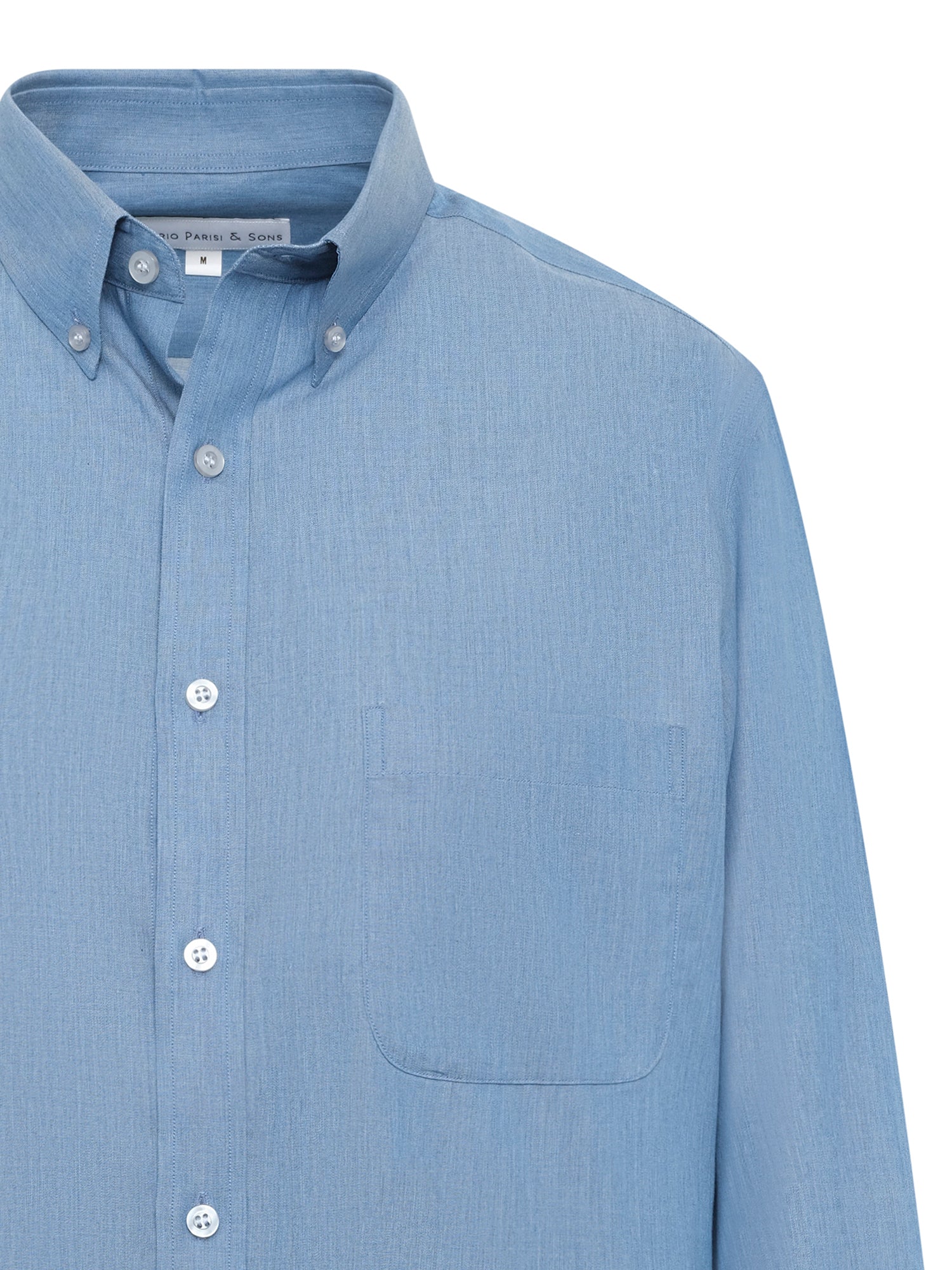 Blue Chambray Button Down Shirt