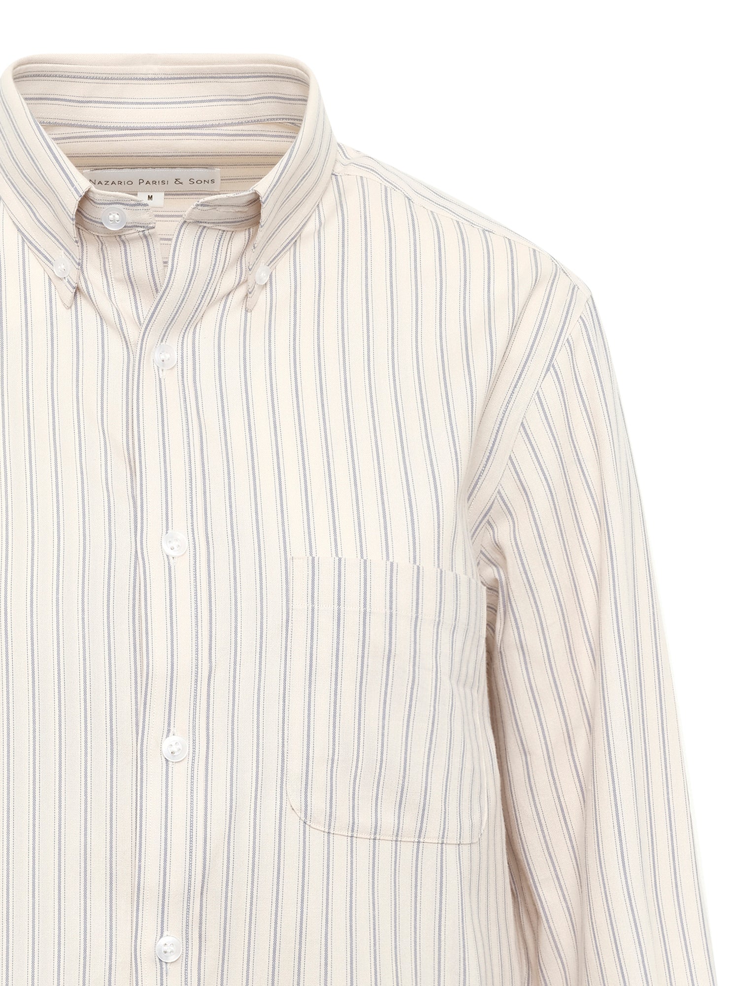 Ecru Blue Thin Stripe Shirt
