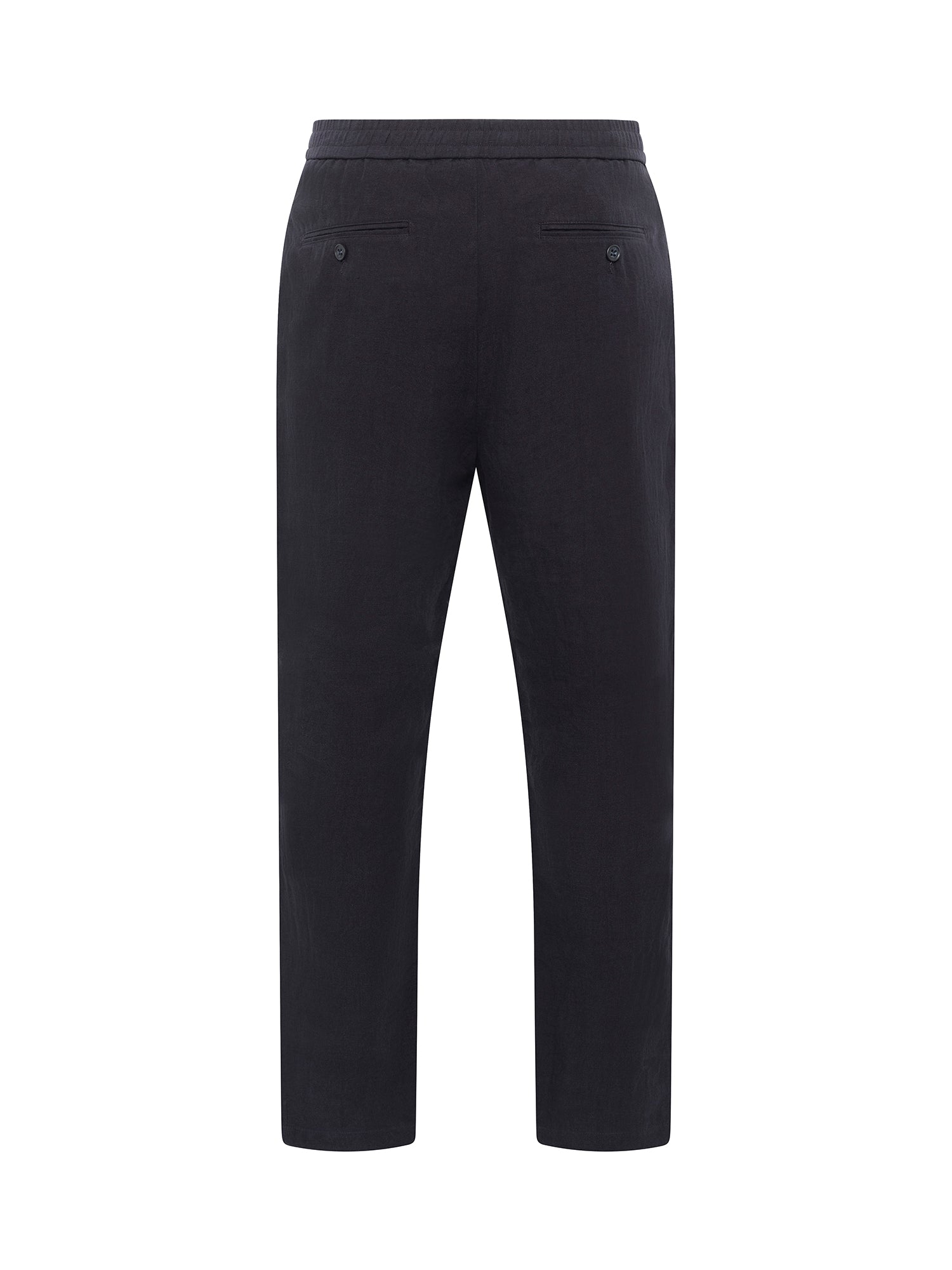 Navy Linen Jogger Pant