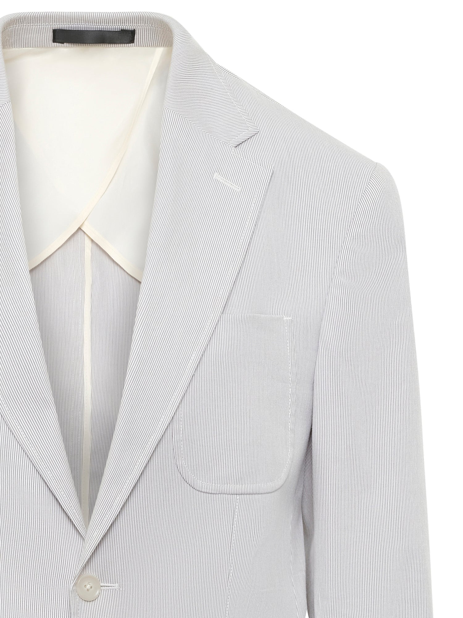 Deconstructed Silver Half-Lined Blazer