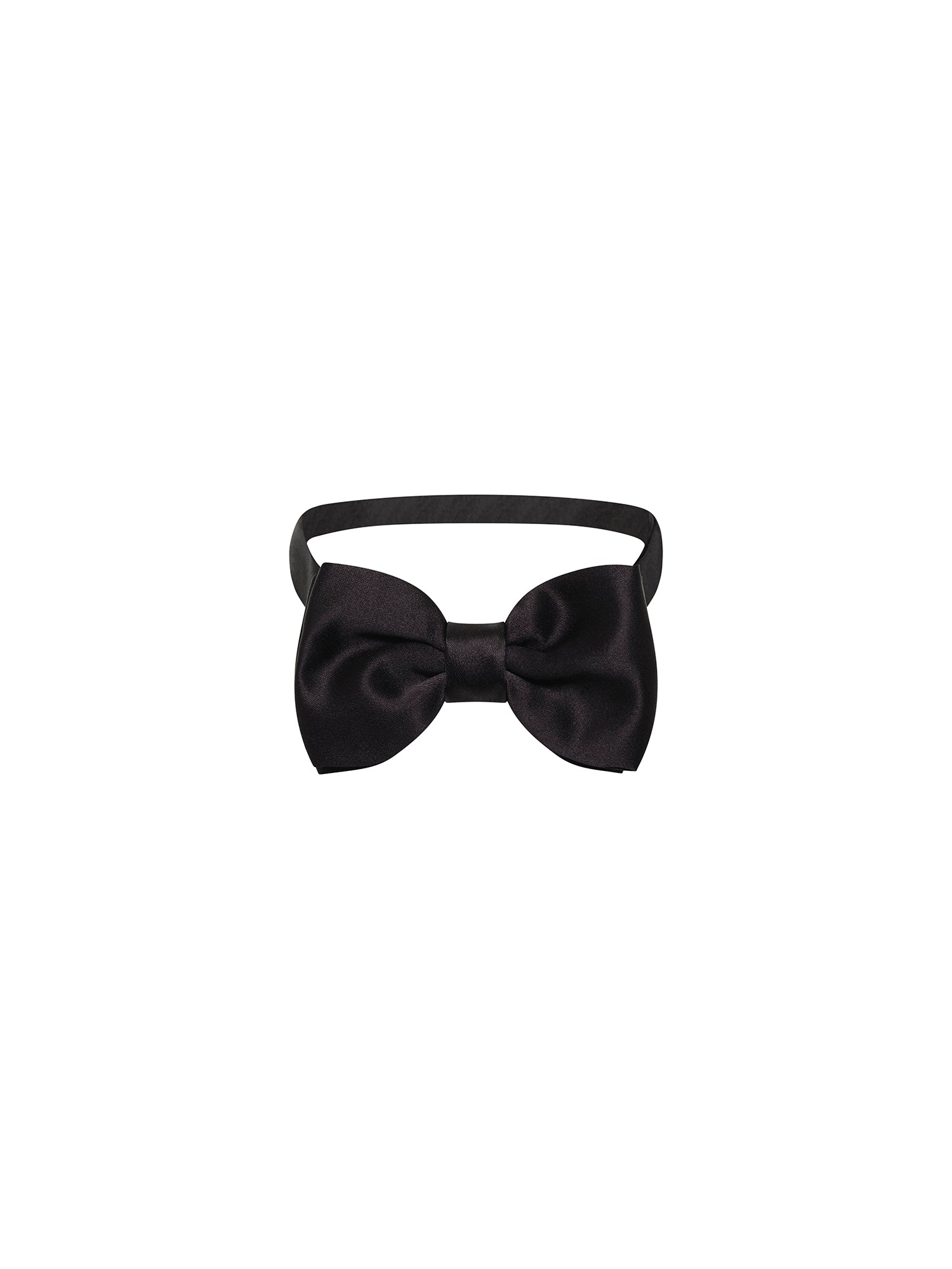 Black Satin Bow Tie