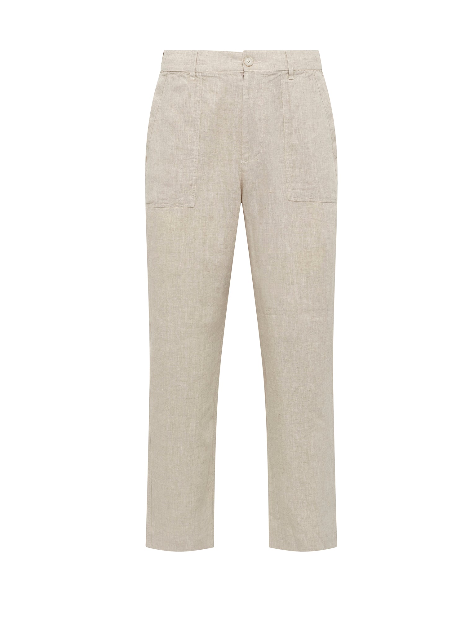 Sand Linen Relaxed Fatigue Pant