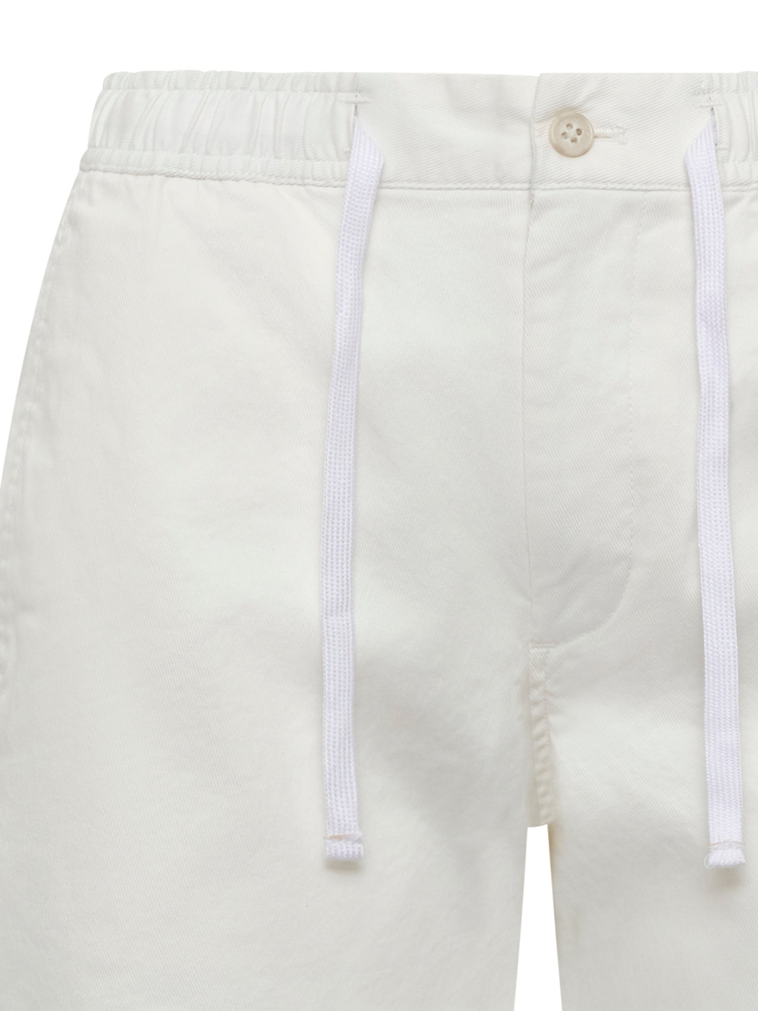 White Drawstring Shorts