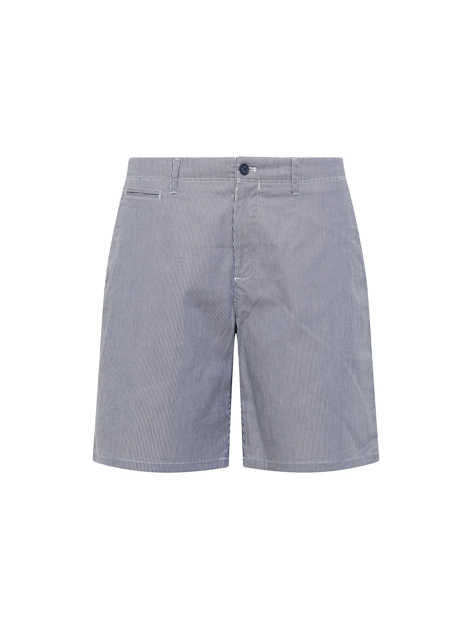 Navy Stripe Bermuda Shorts