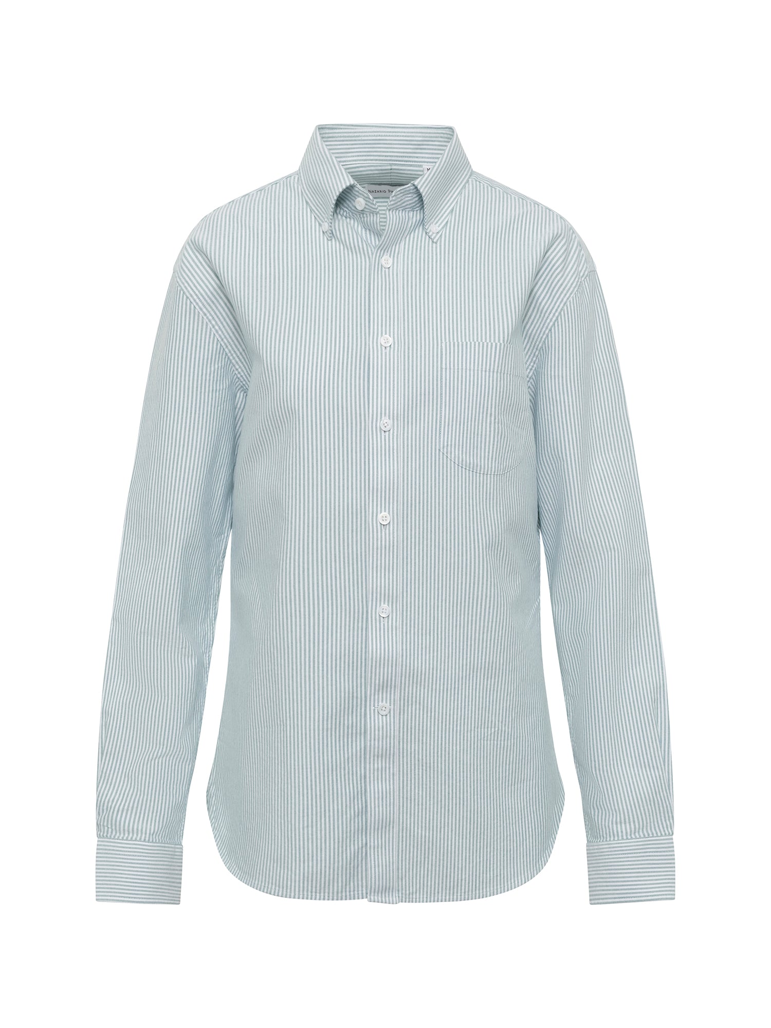 Teal Stripe Oxford Shirt