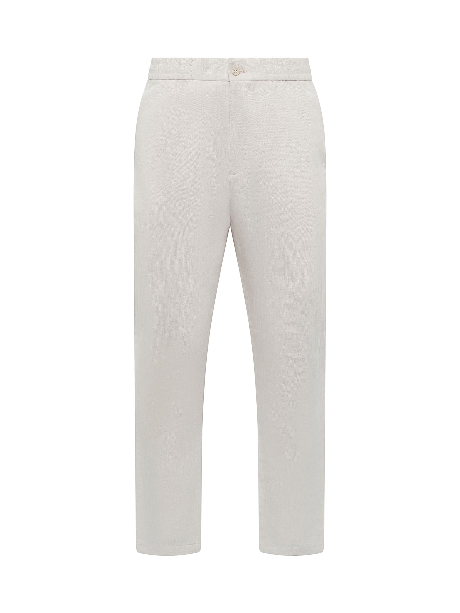 Sand Herringbone Blend Jogger Pant