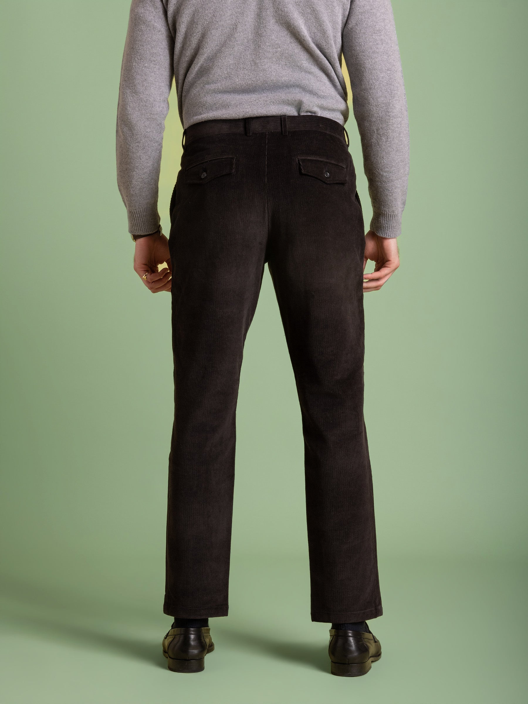 Charcoal Cord Chino