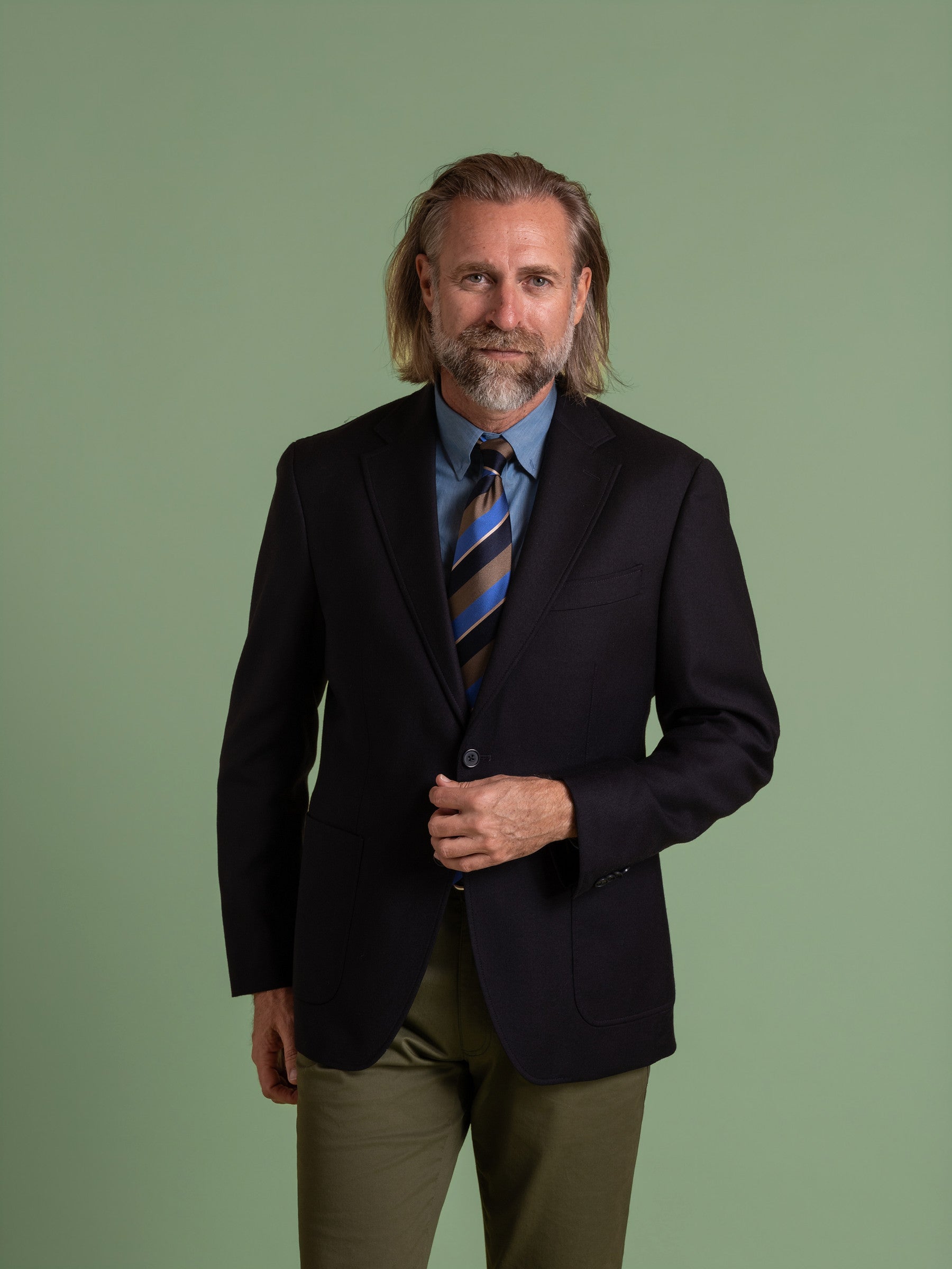 Deconstructed Navy Blazer