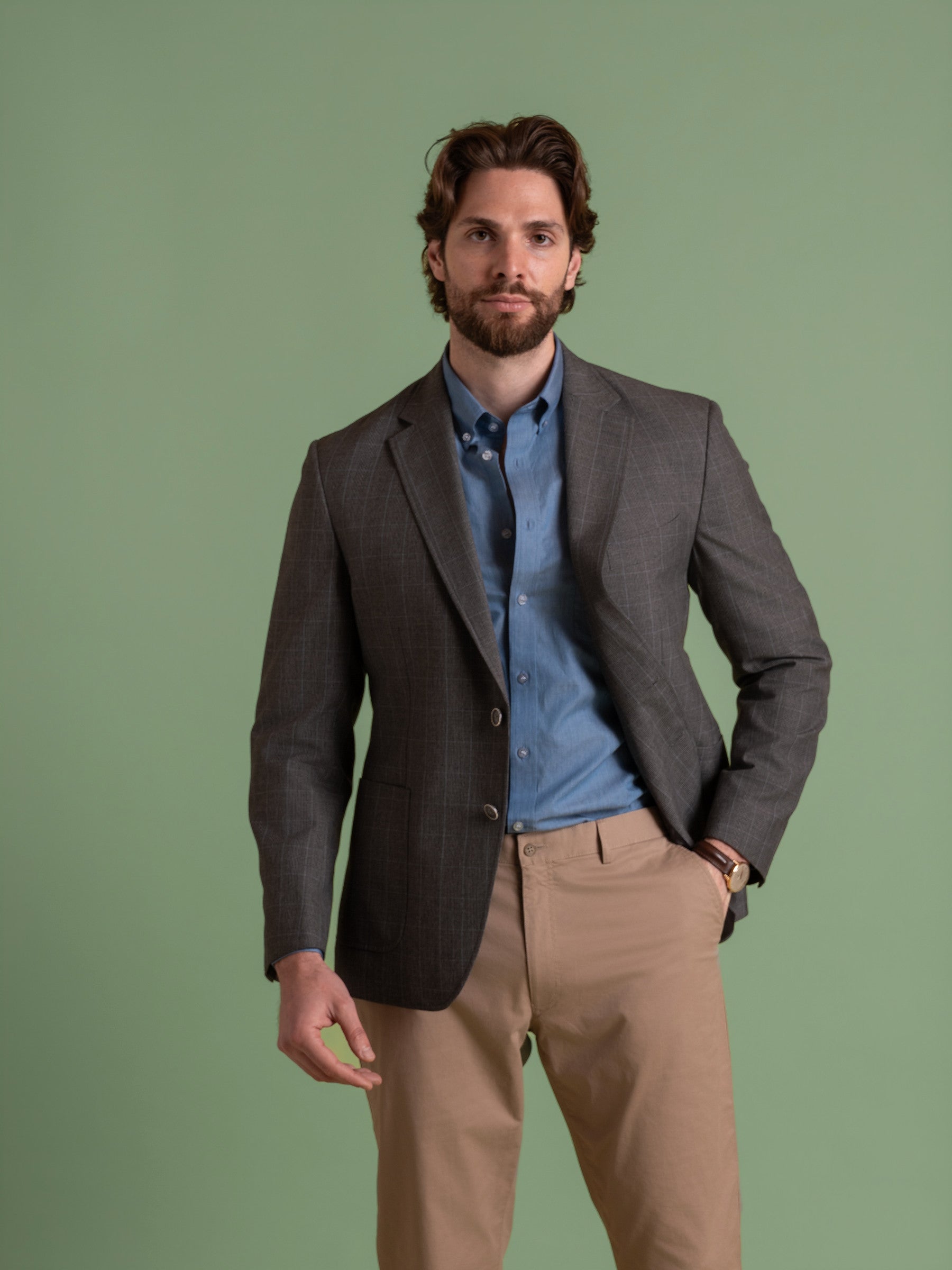 Deconstructed Prince Of Wales Check Blazer