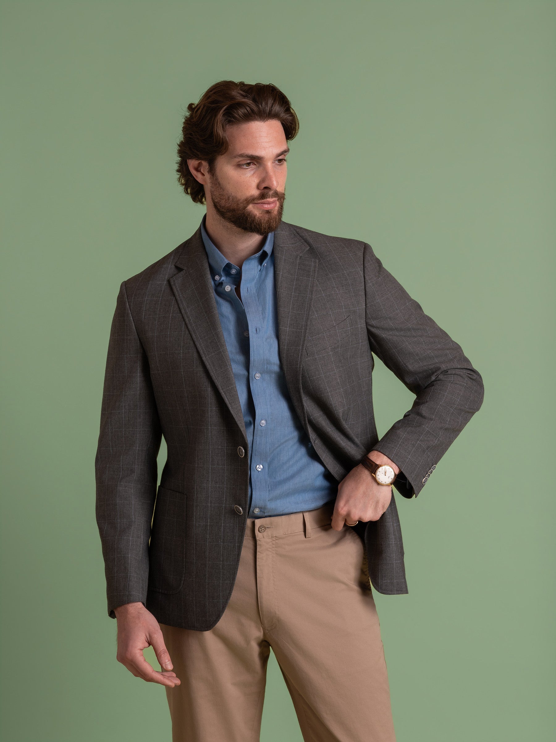 Deconstructed Prince Of Wales Check Blazer