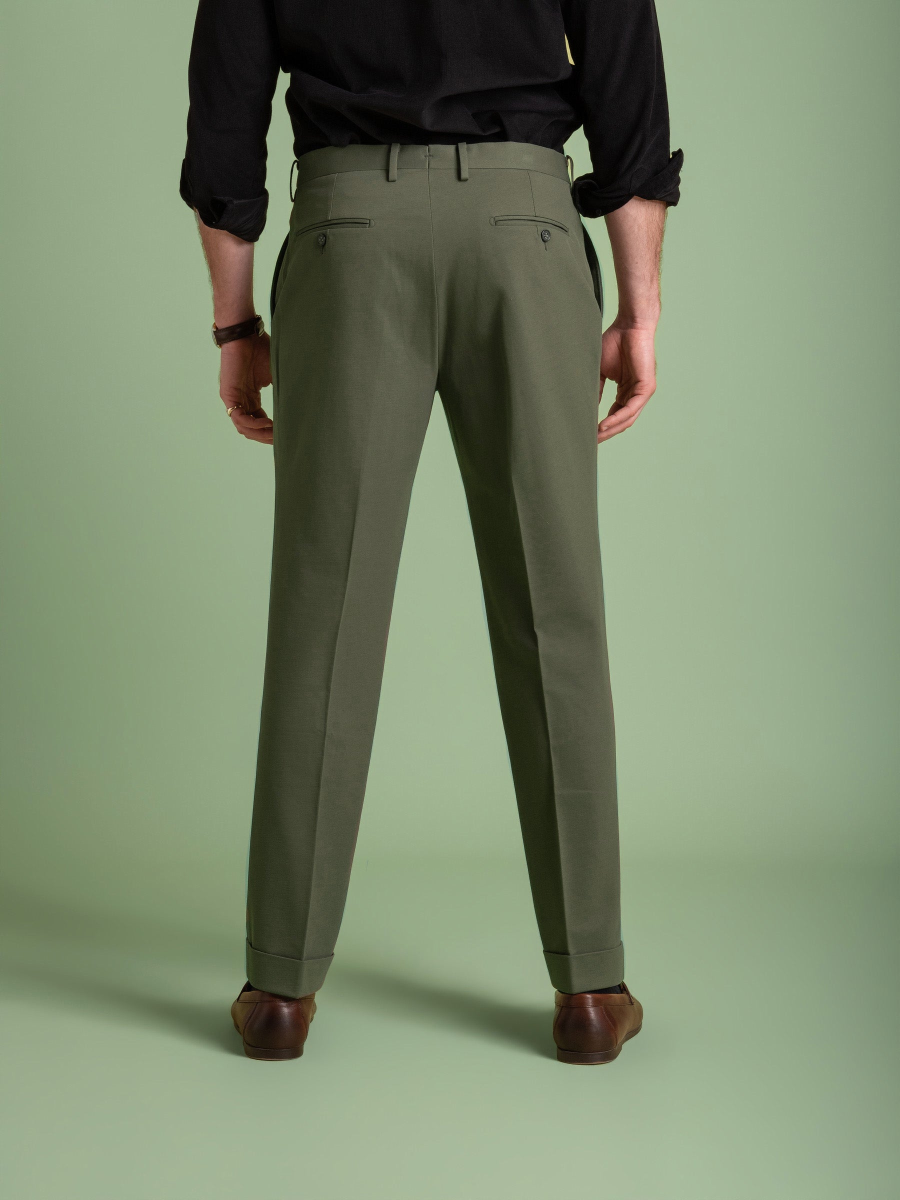 Green Pleated Trouser