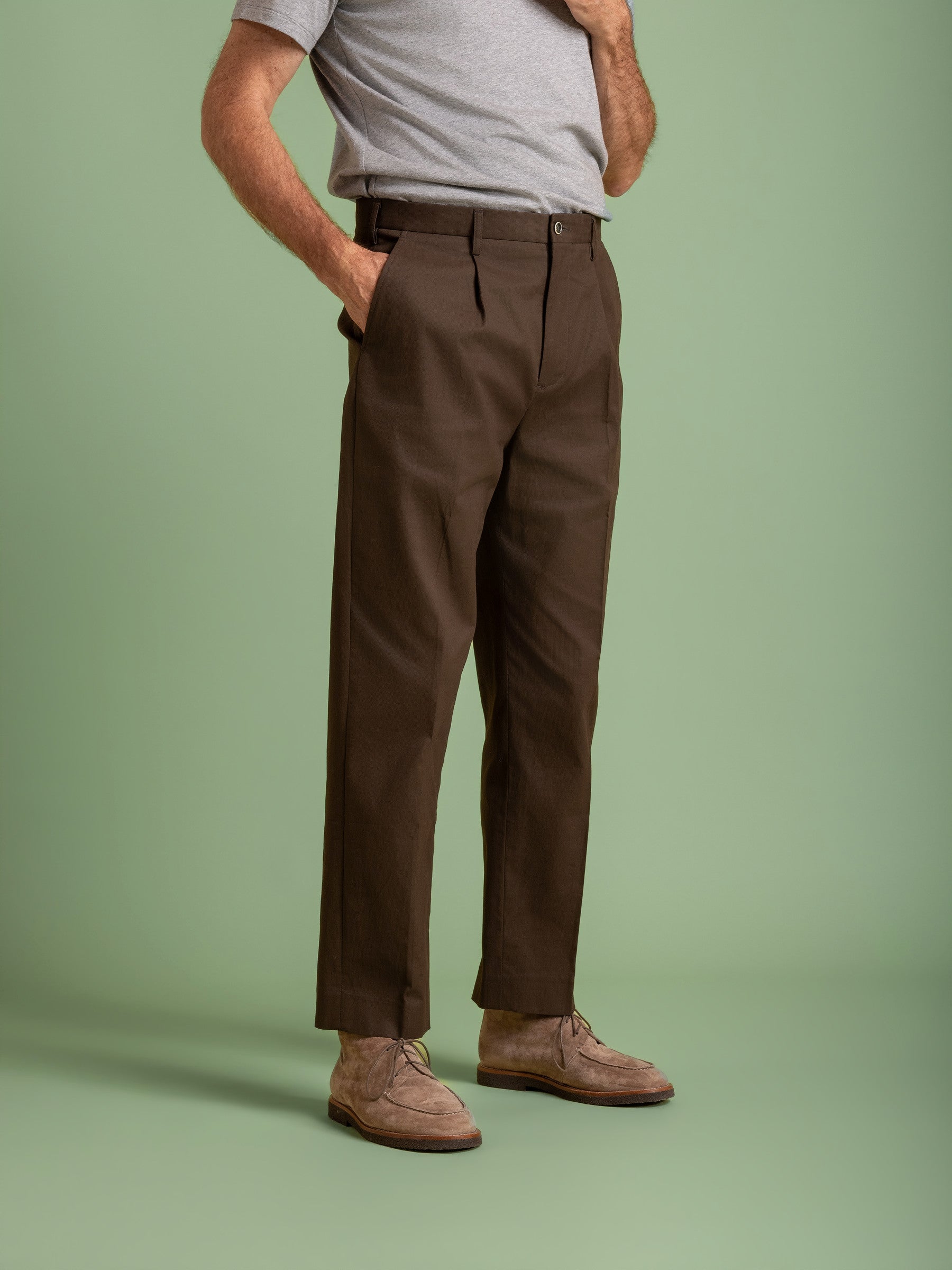 Khaki Tuscany Relaxed Trouser