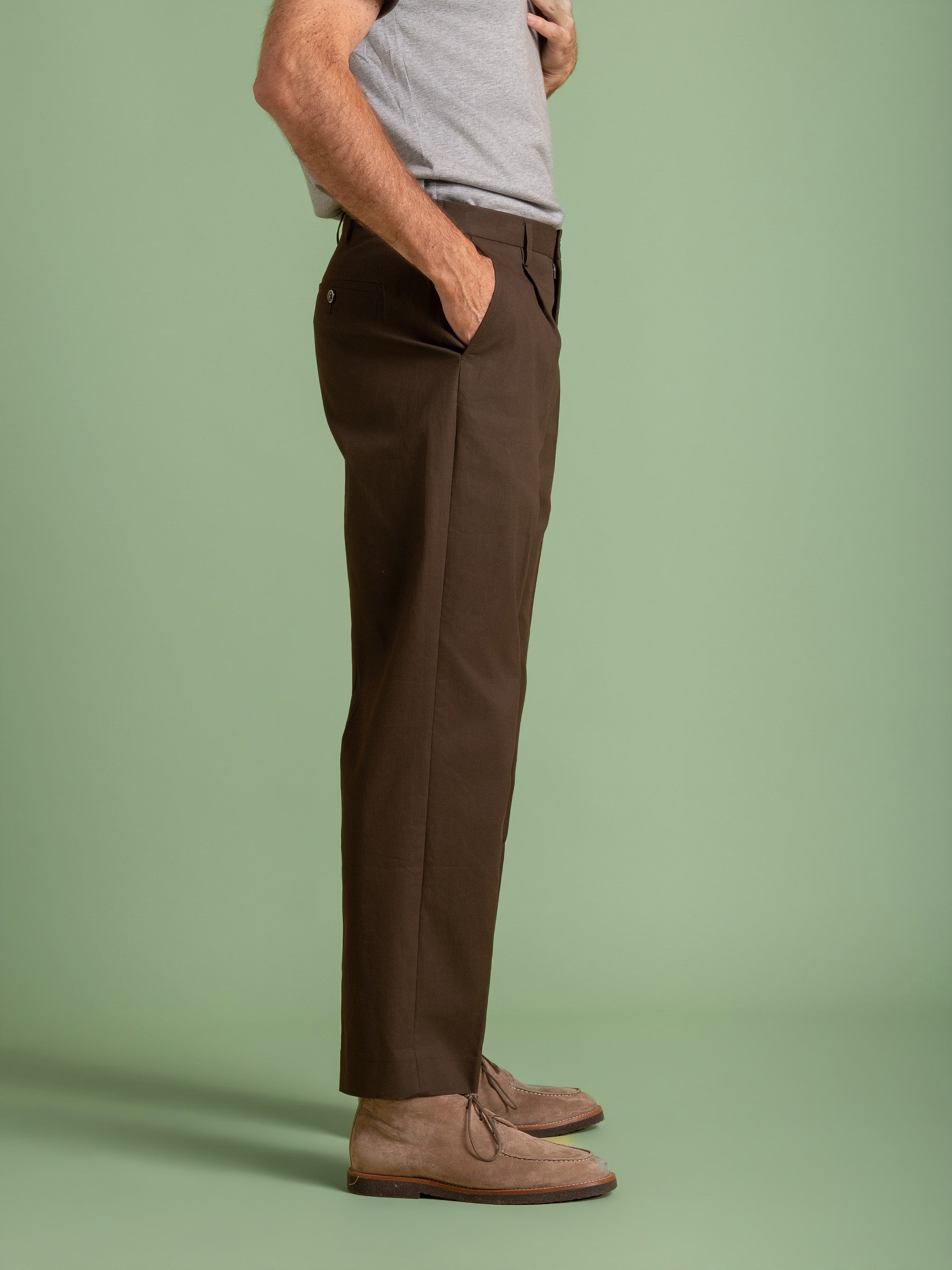 Khaki Tuscany Relaxed Trouser