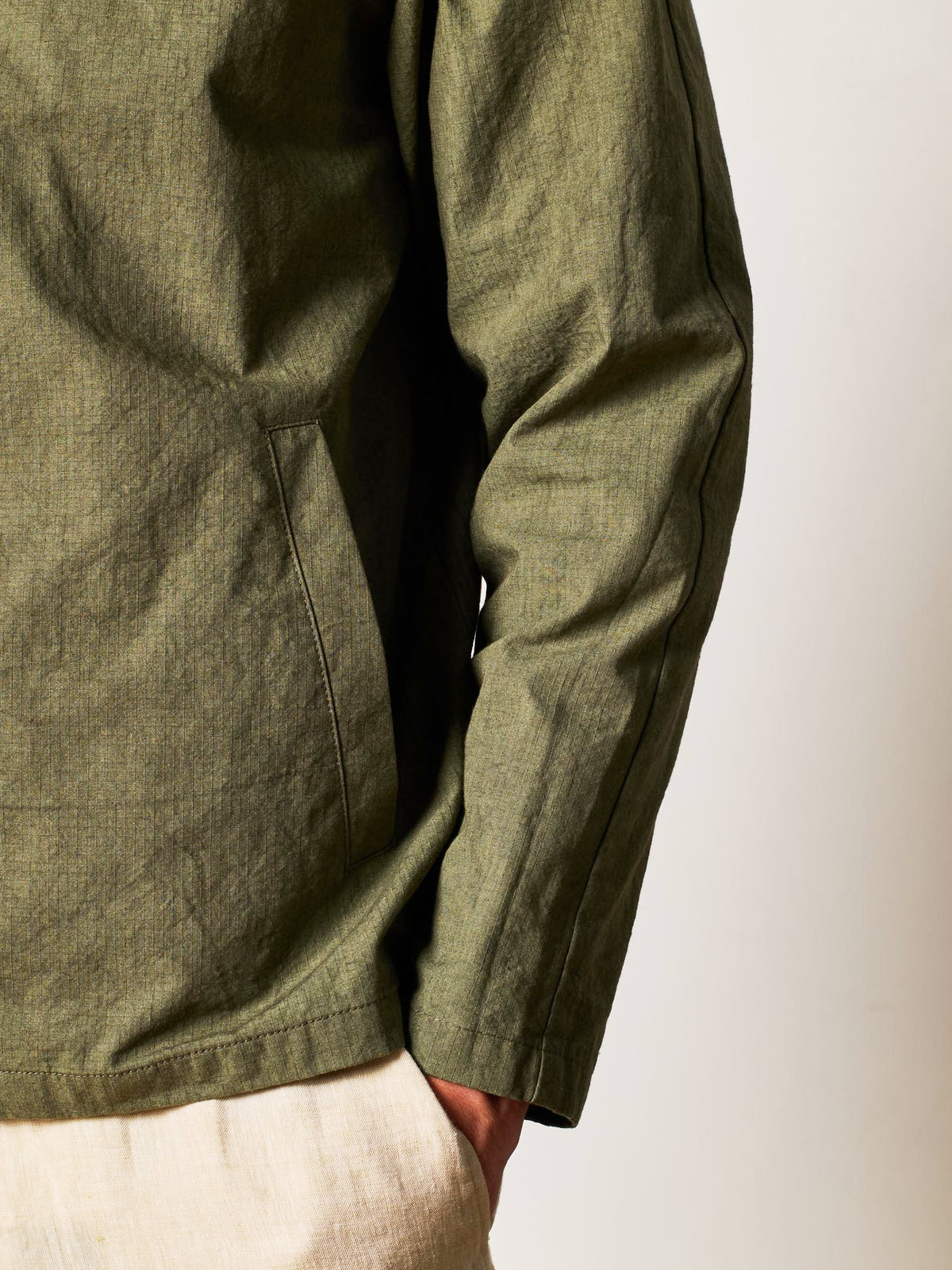 Green Ripstop Track Jacket