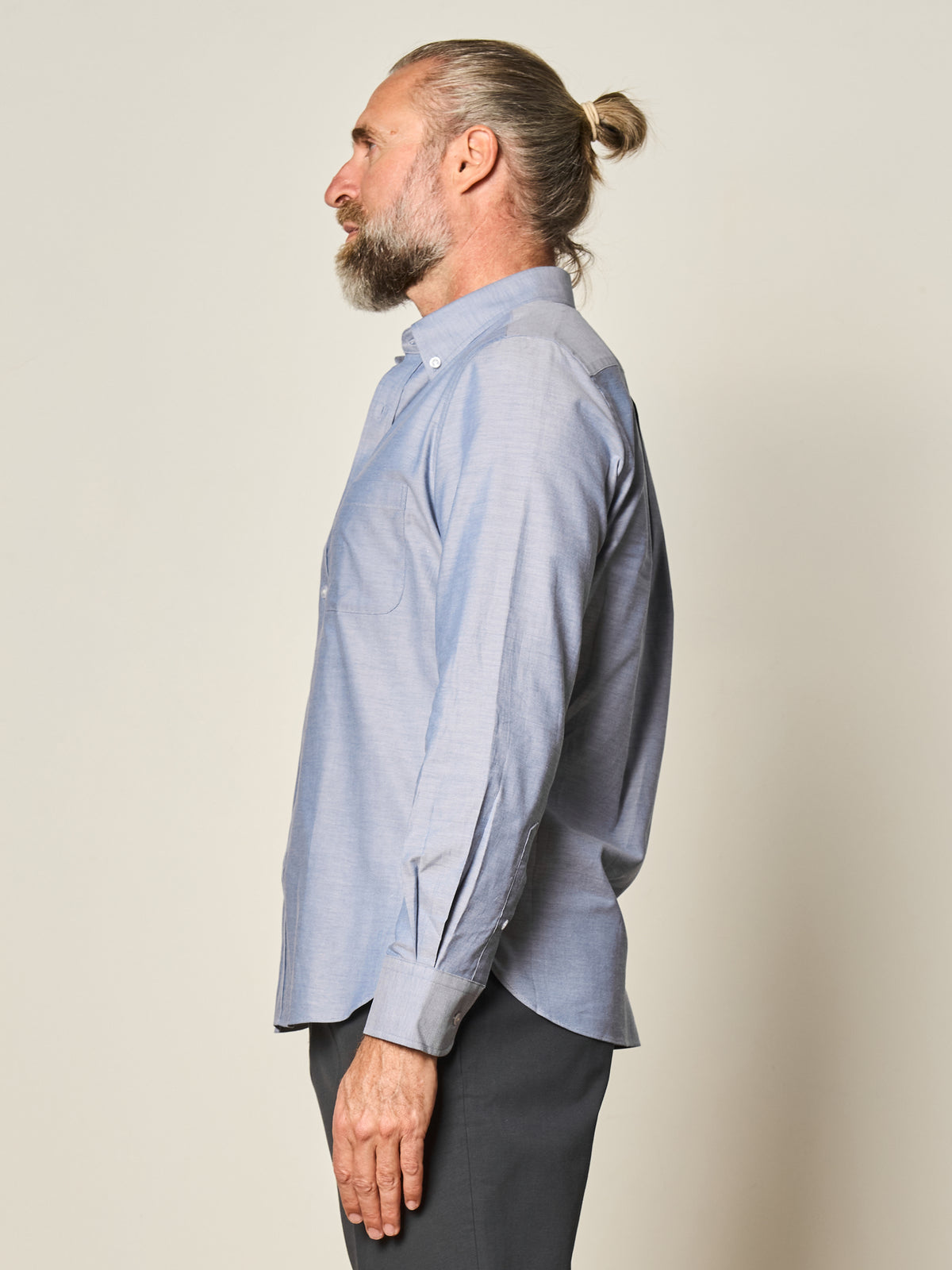 Navy Oxford Button Down Shirt