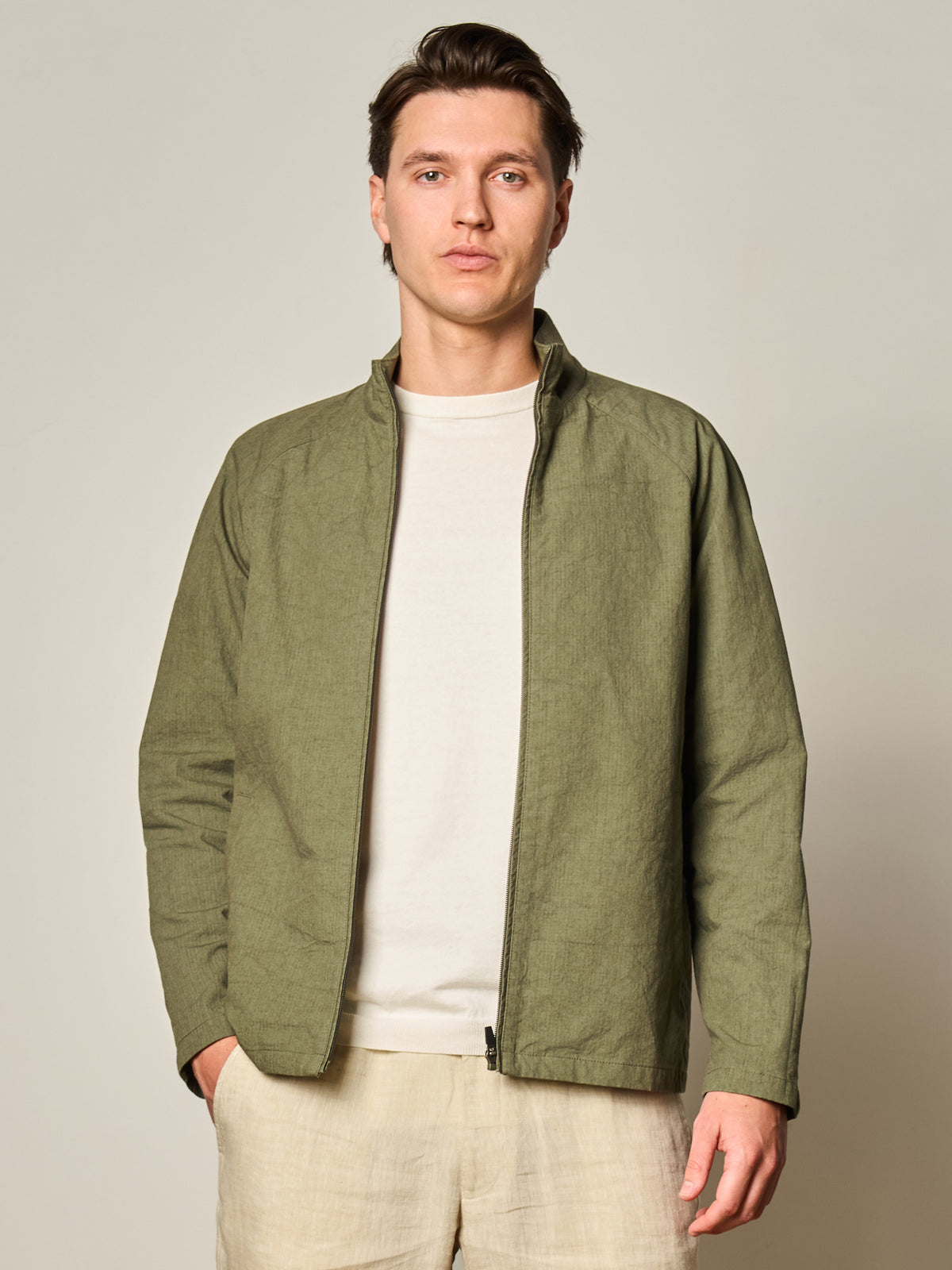 Green Ripstop Track Jacket