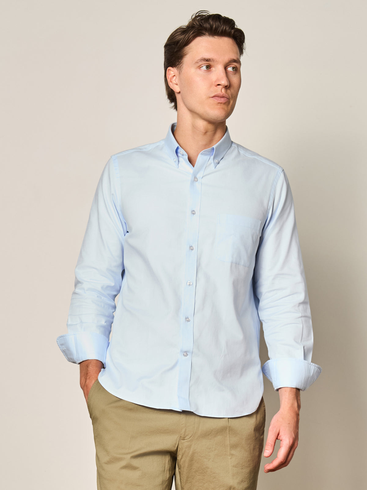 Light Blue Oxford Button Down Shirt