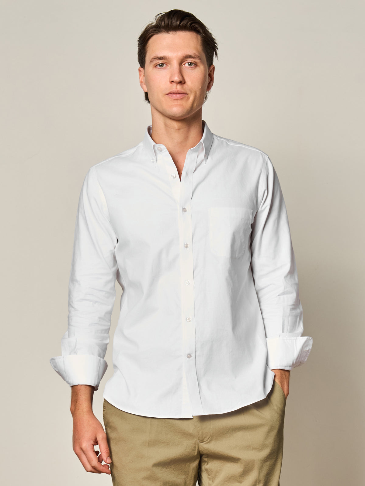 White Oxford Button Down Shirt