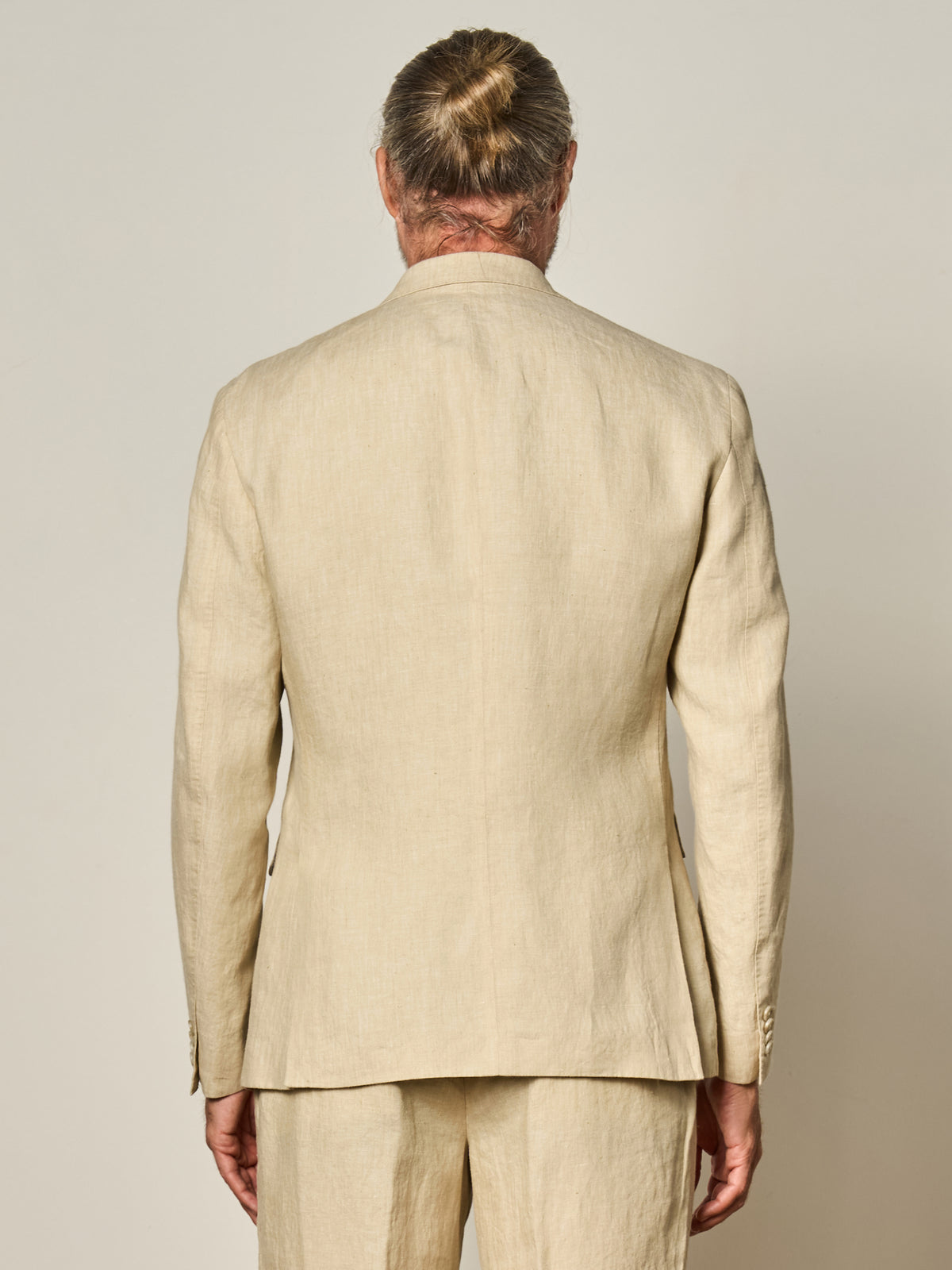 Beige Linen Blazer