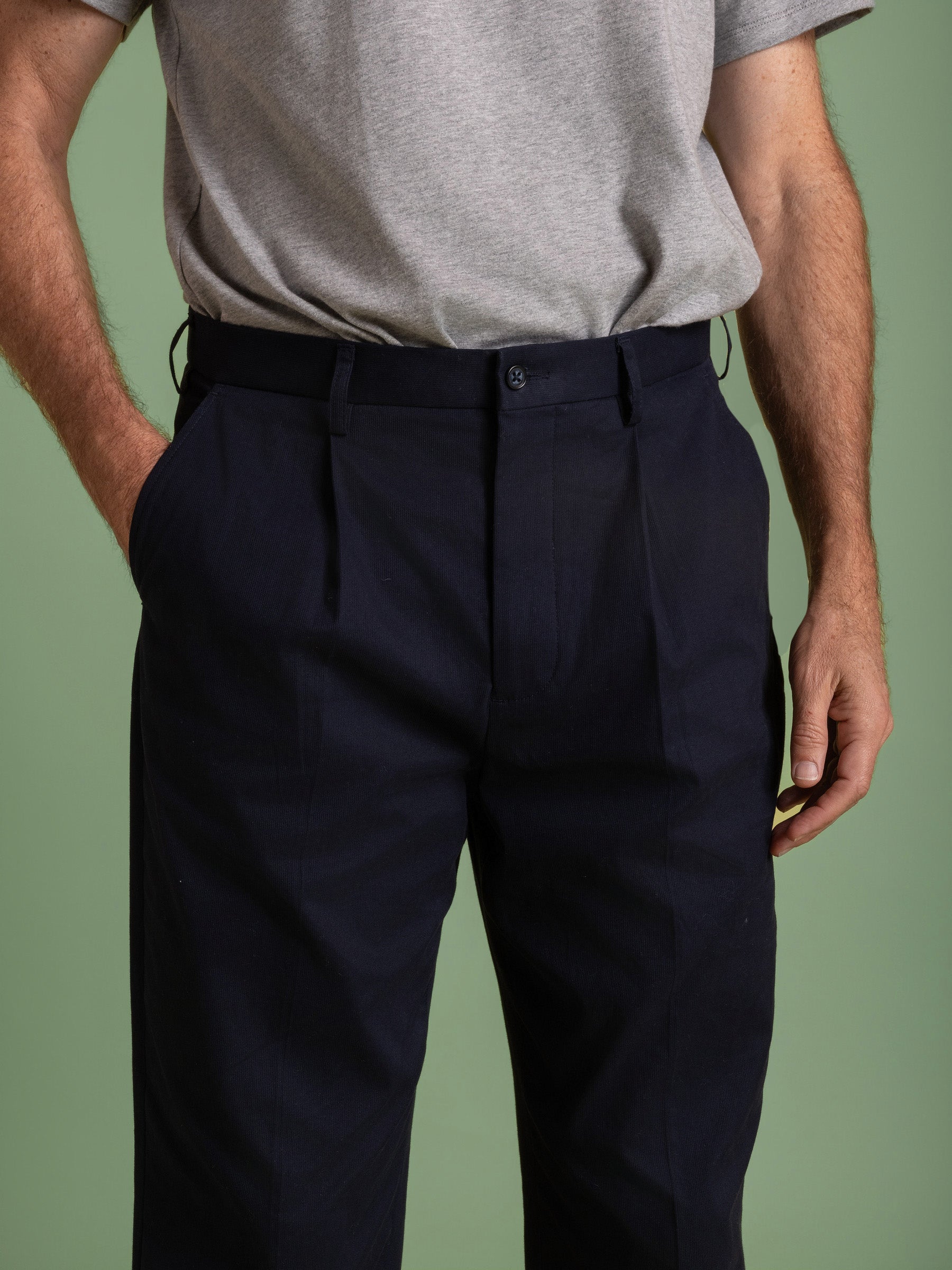 Navy Tuscany Relaxed Trouser