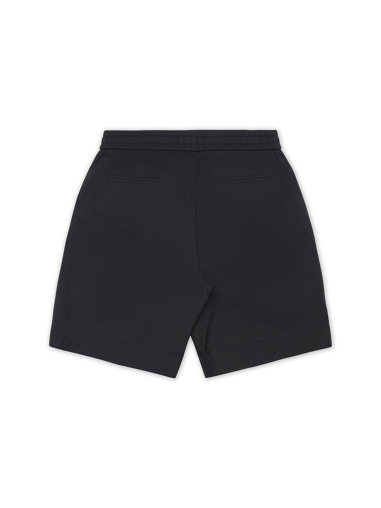 Black Cotton Jogger Short - Nazario Parisi & Sons
