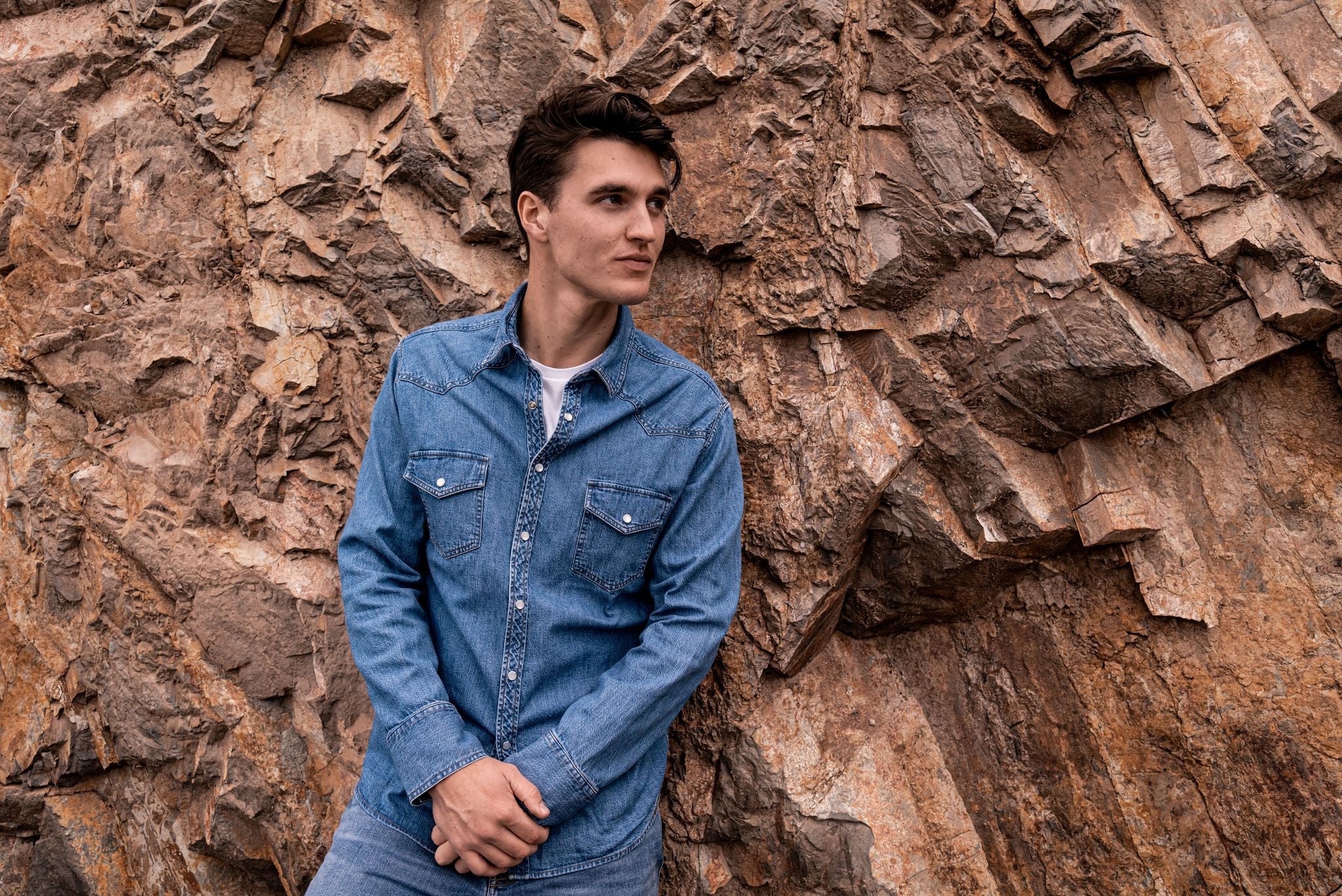 Denver Western Denim Blue Shirt - Nazario Parisi & Sons