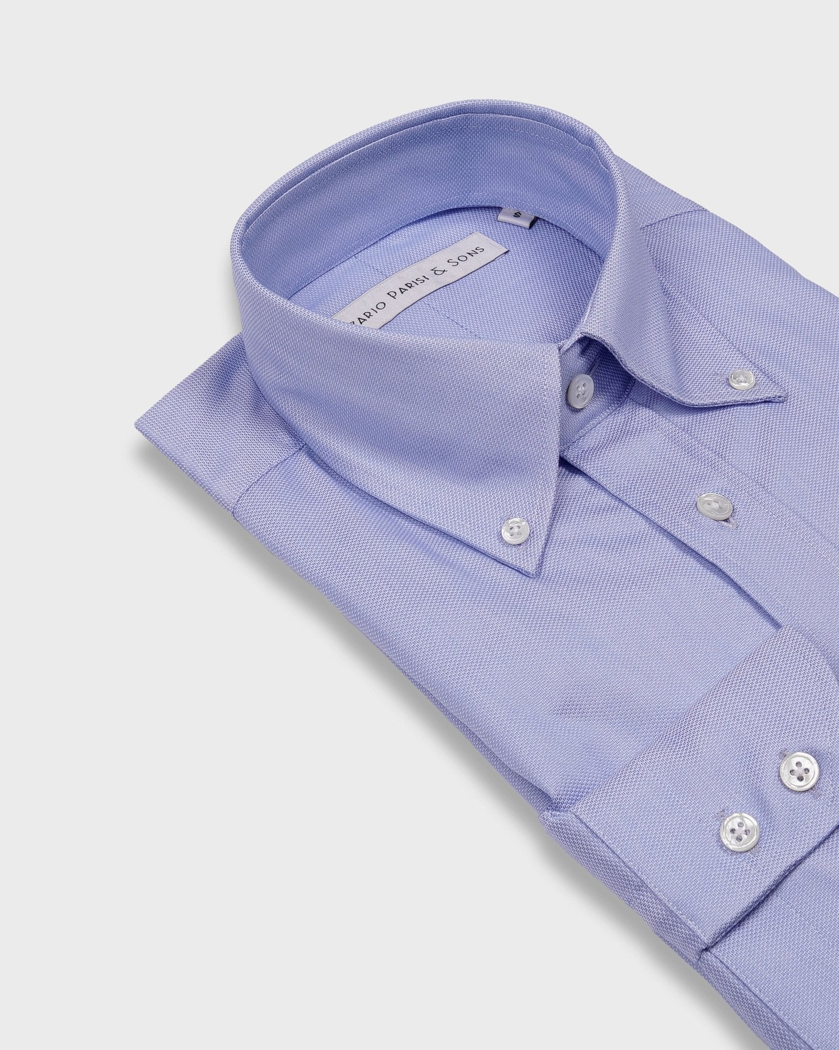 Firenze Blue Dobby Button Down Shirt - Nazario Parisi & Sons