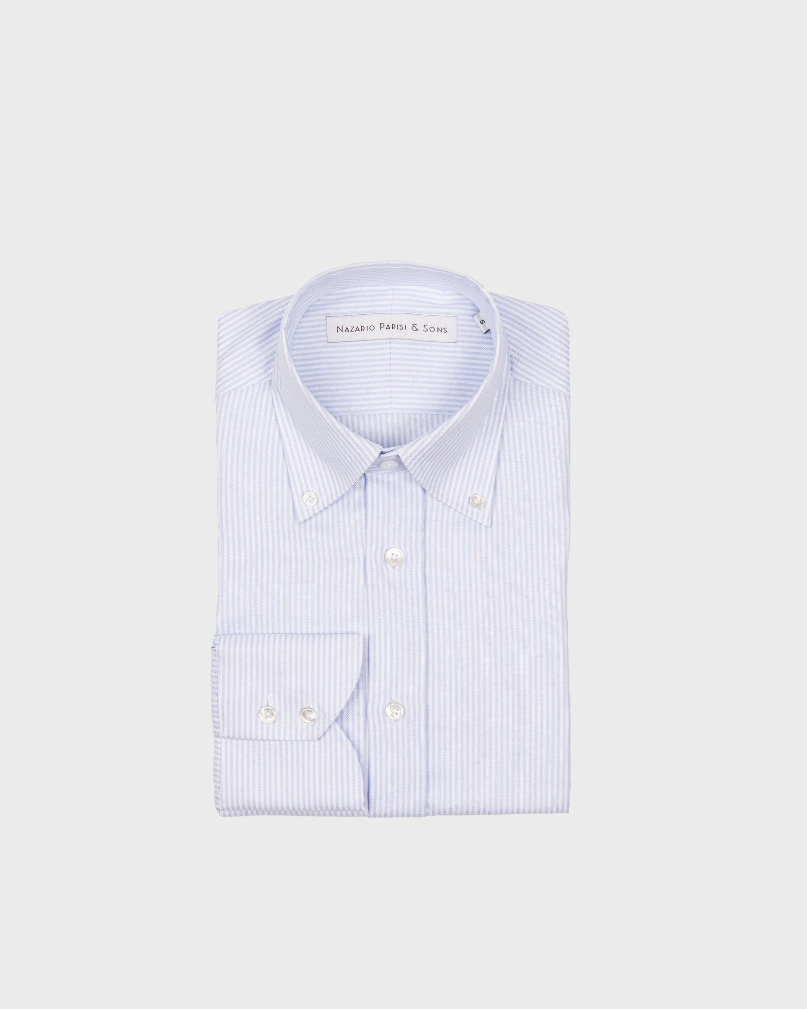 Firenze Light Blue Stripe Button Down Shirt - Nazario Parisi & Sons