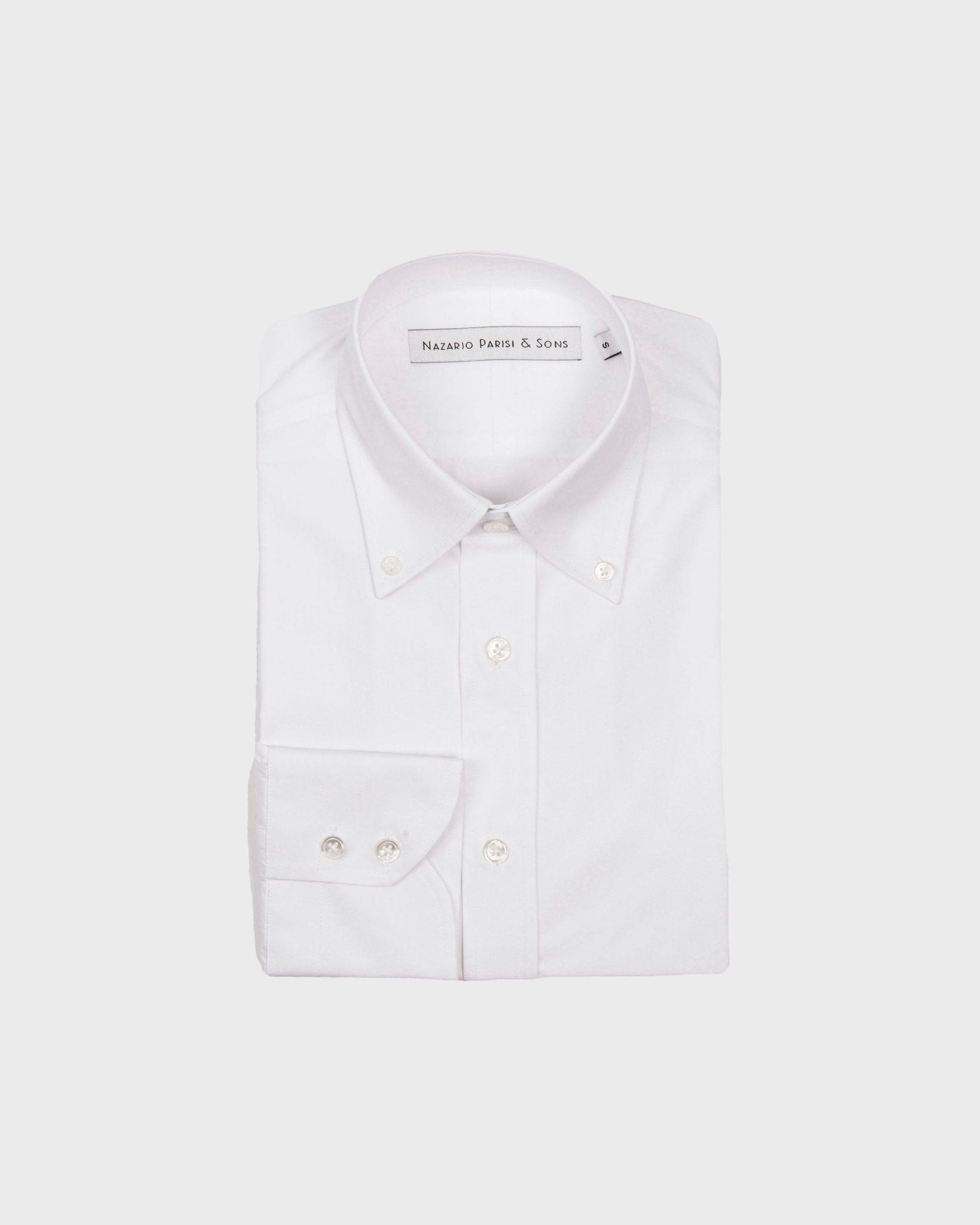 Firenze White Poplin Button Down Shirt - Nazario Parisi & Sons
