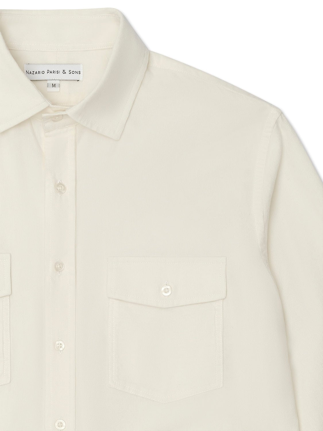 Fitzroy Ecru Corduroy Shirt - Nazario Parisi & Sons