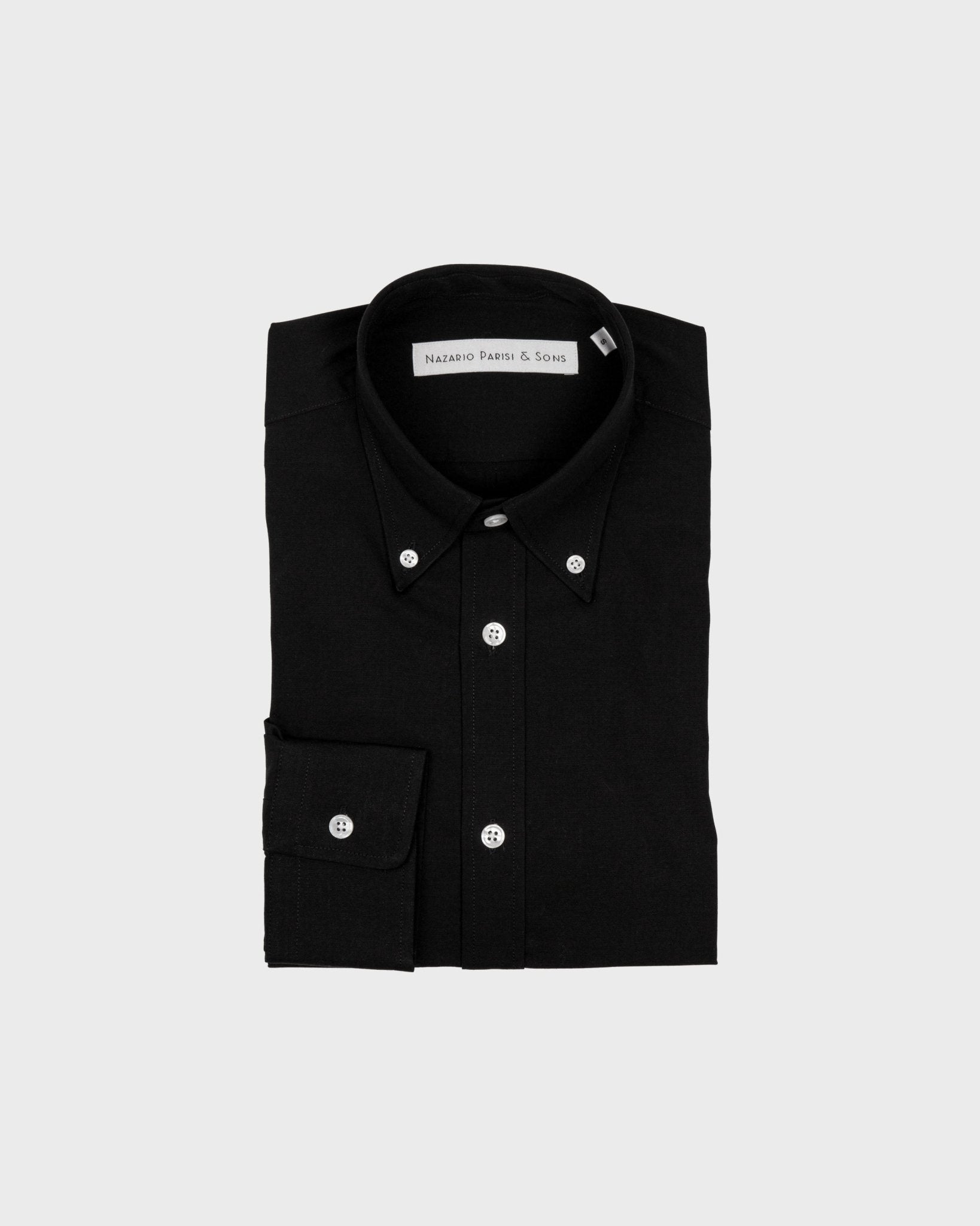 Monaco Black Button Down Shirt - Nazario Parisi & Sons