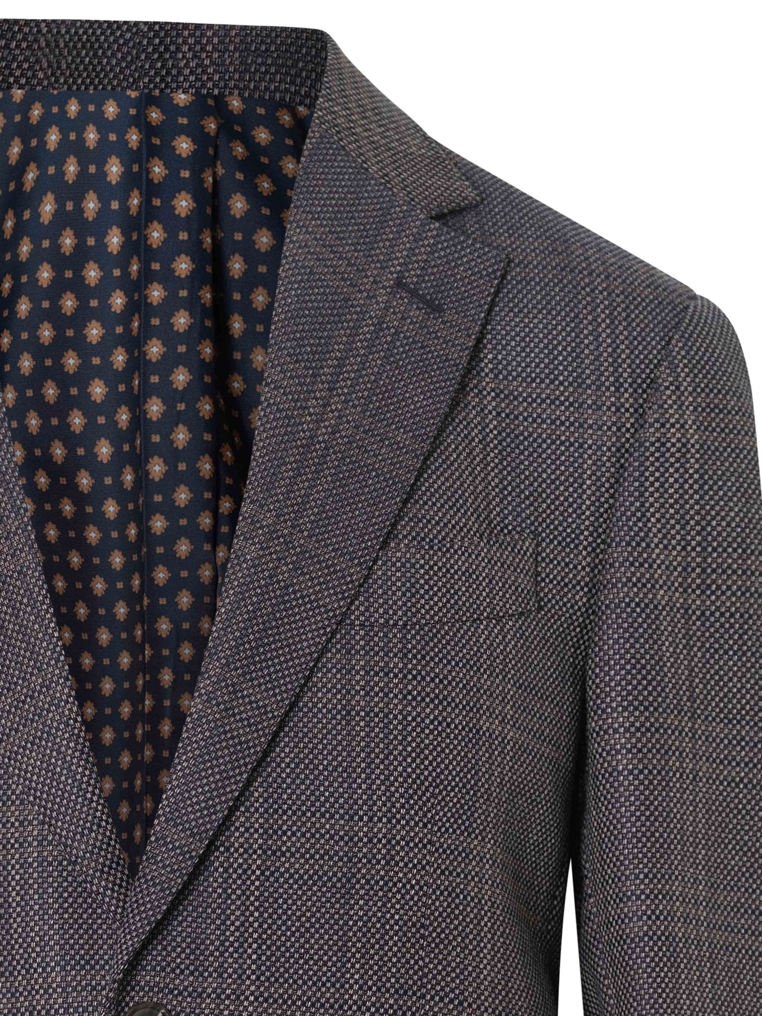 Navy Check Villani Blazer - Nazario Parisi & Sons