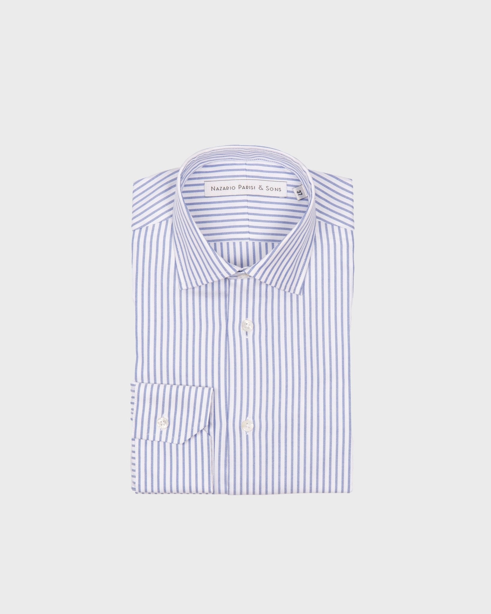 Roma Navy Block Stripe Shirt - Nazario Parisi & Sons