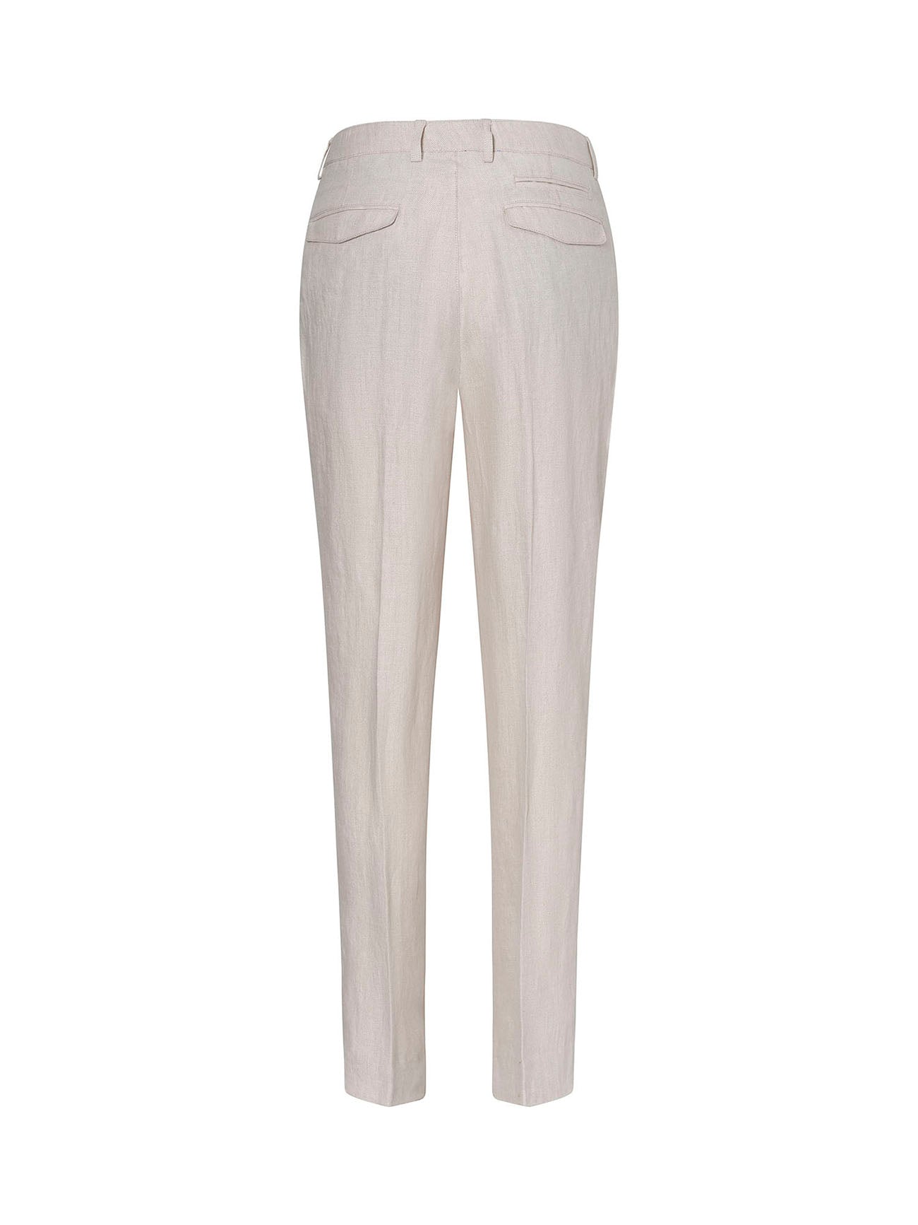 Stone Linen Pleated Salento Chino - Nazario Parisi & Sons