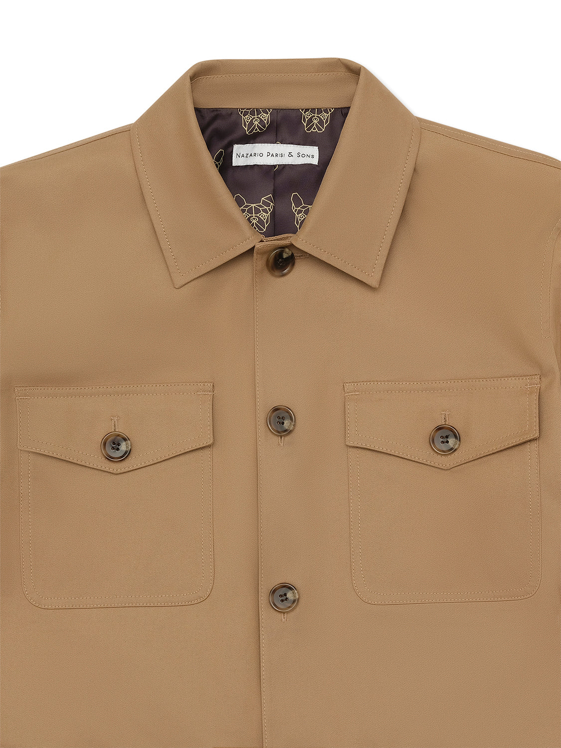 Taupe Aligato Field Jacket - Nazario Parisi & Sons