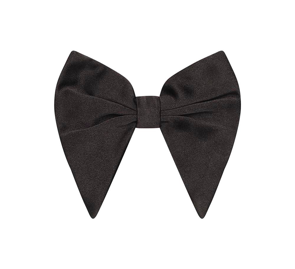 Oversized Black Satie Bow Tie