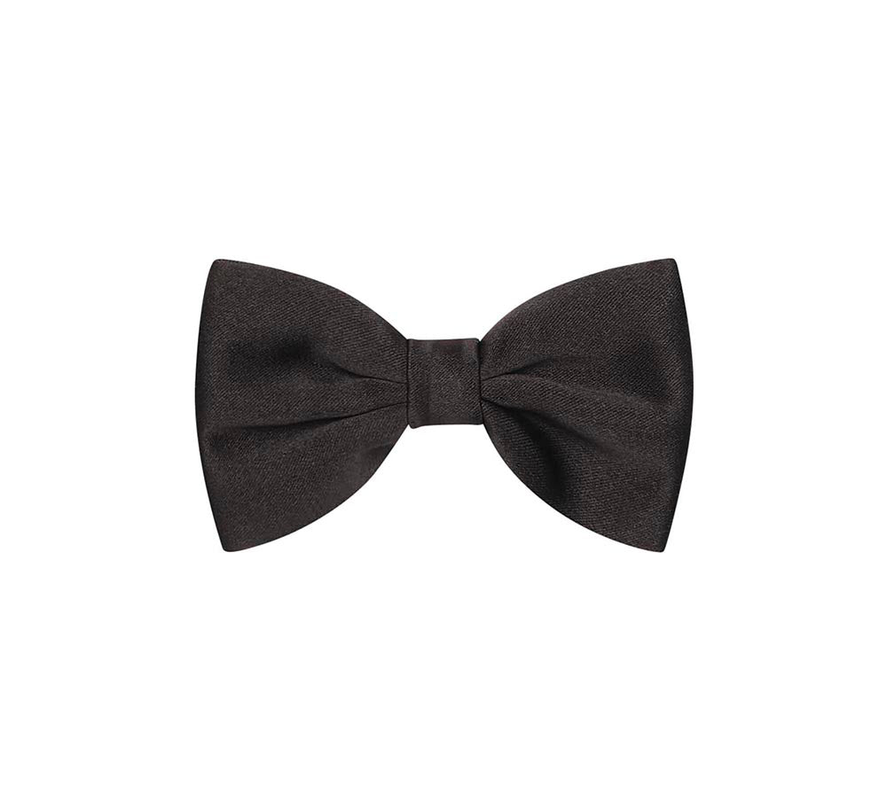 Black Satie Bow Tie