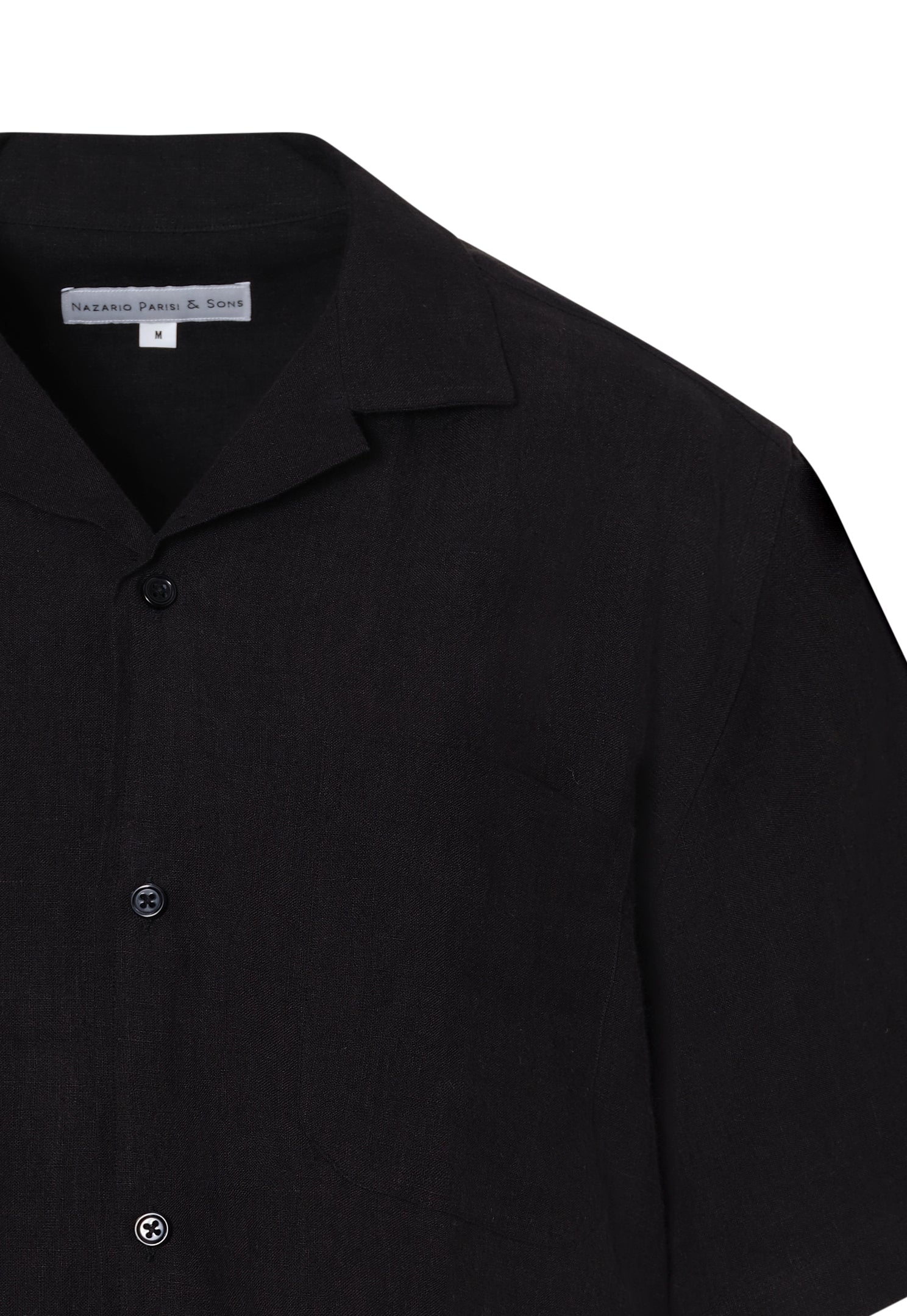 Formentera Black Short Sleeve Shirt