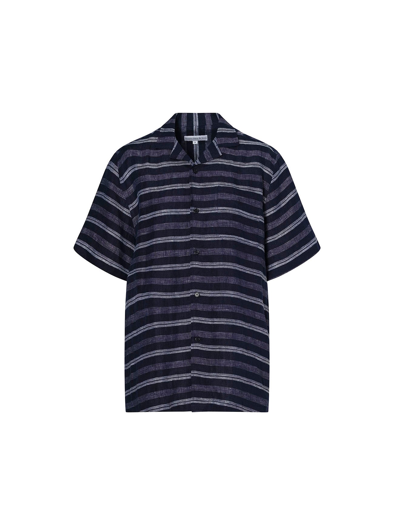 Formentera White Stripe Short Sleeve Shirt