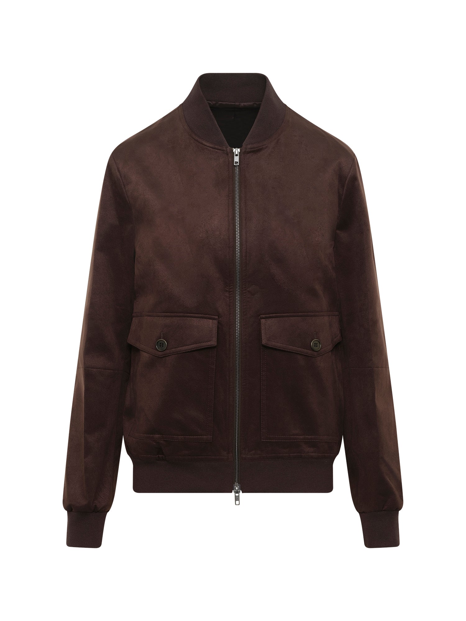 Brown Vegan Suede Jacket