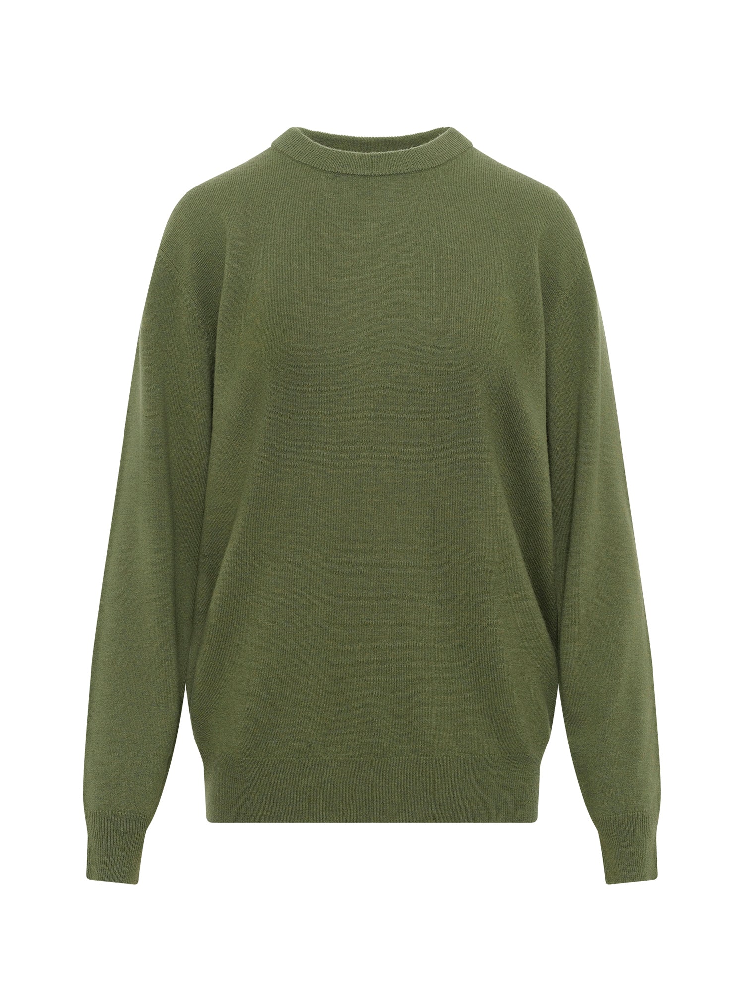 Grass Wool Cashmere Crew Knit